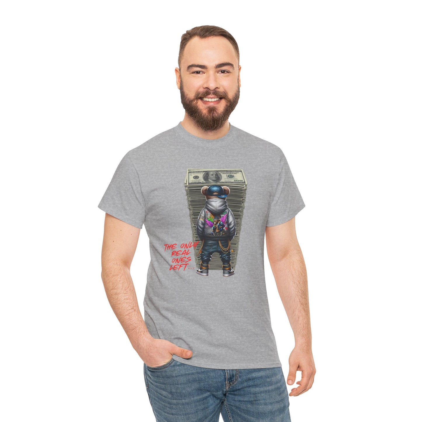 The Only Real Ones Left β Street Bear Stacked Money Graphic Tee