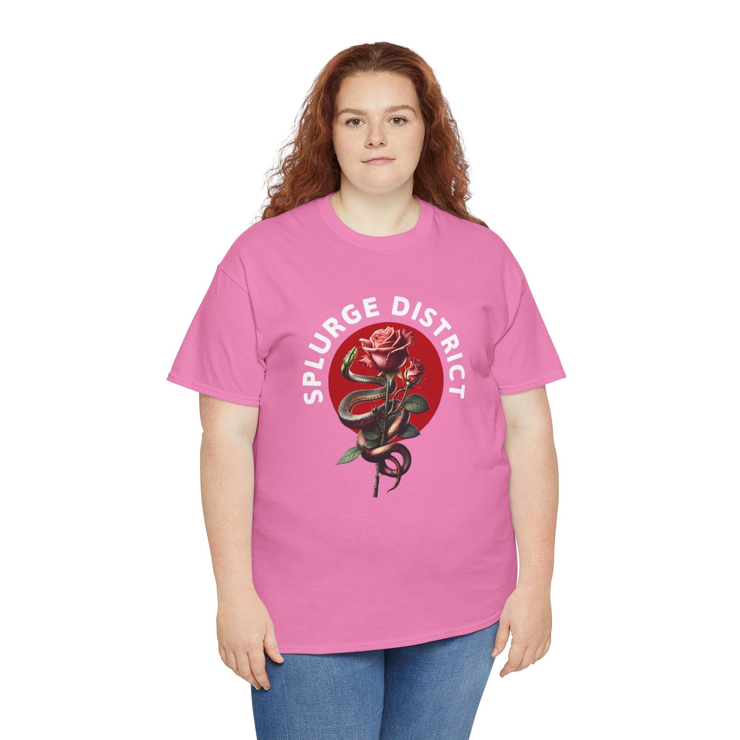 Splurge District Graphic Tee - with Rose Design