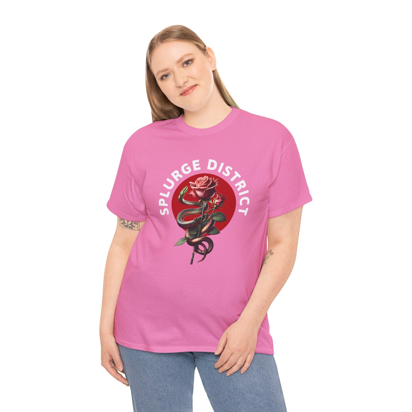 Splurge District Graphic Tee - with Rose Design