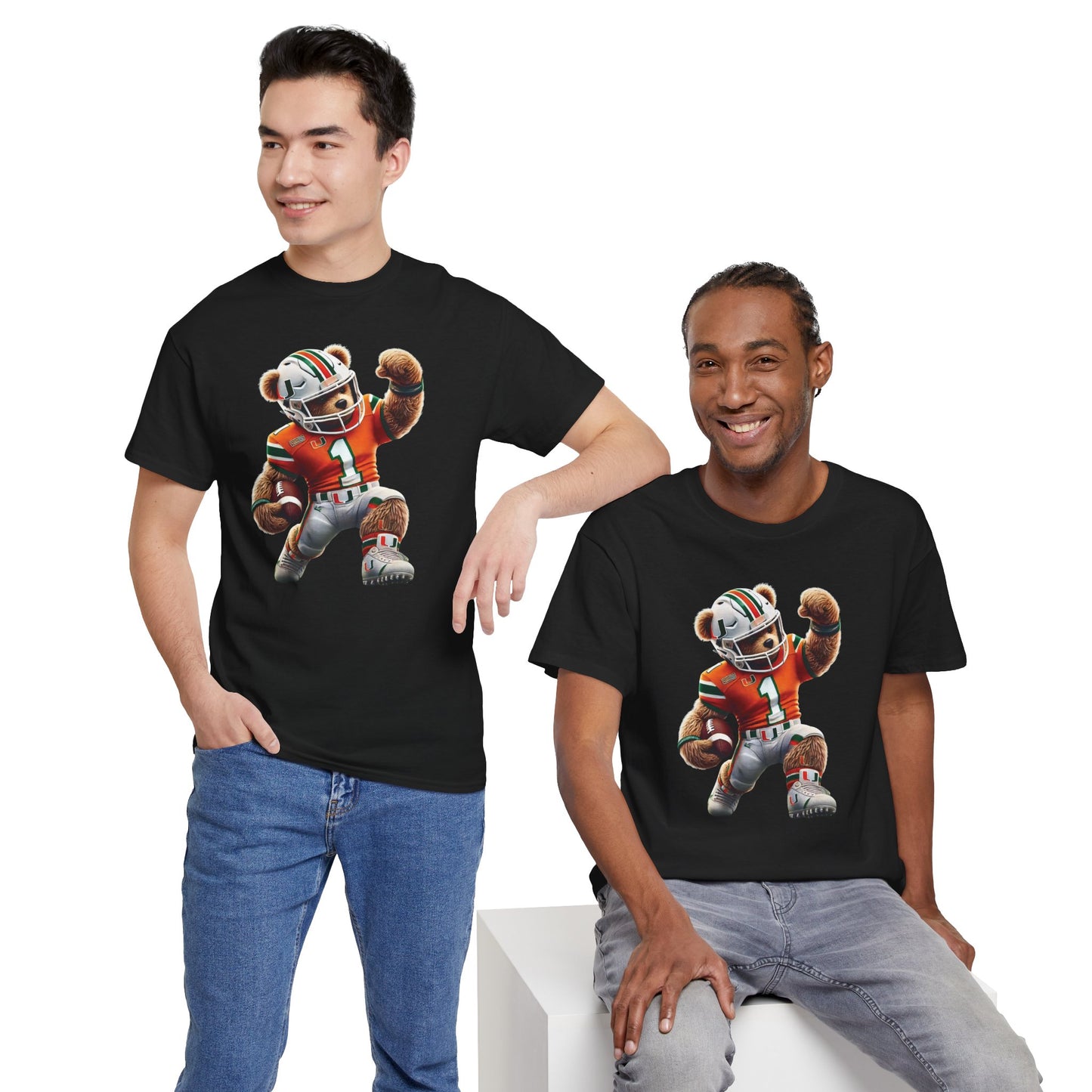 Miami Hurricanes Football Teddy Tee (Express Delivery available)