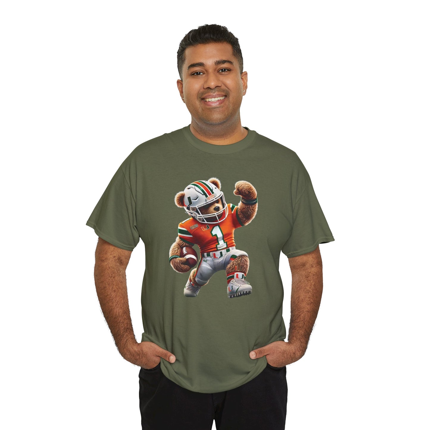 Miami Hurricanes Football Teddy Tee (Express Delivery available)