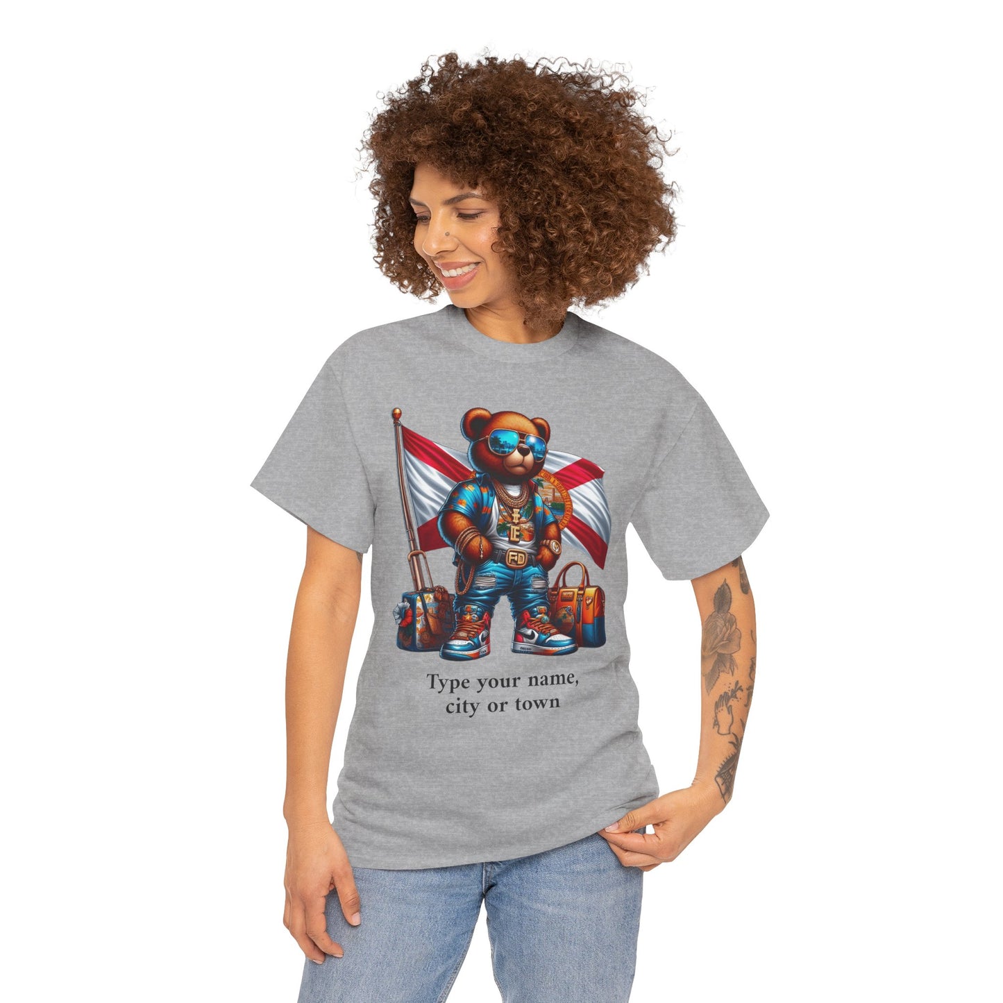 Florida Drip Bear (3) – Luxury Streetwear Graphic Tee - Personalized Unisex Shirt, also for Kids