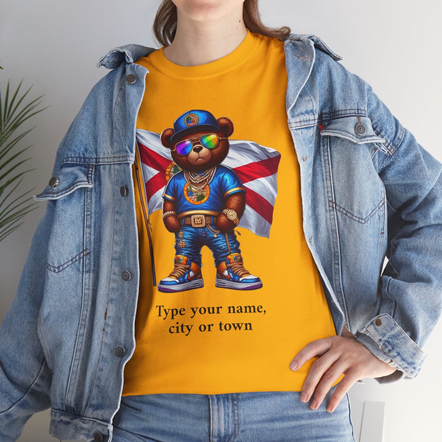 Florida Drip Bear #2 – Luxury Streetwear Graphic Tee - Personalized Unisex Shirt, also for Kids
