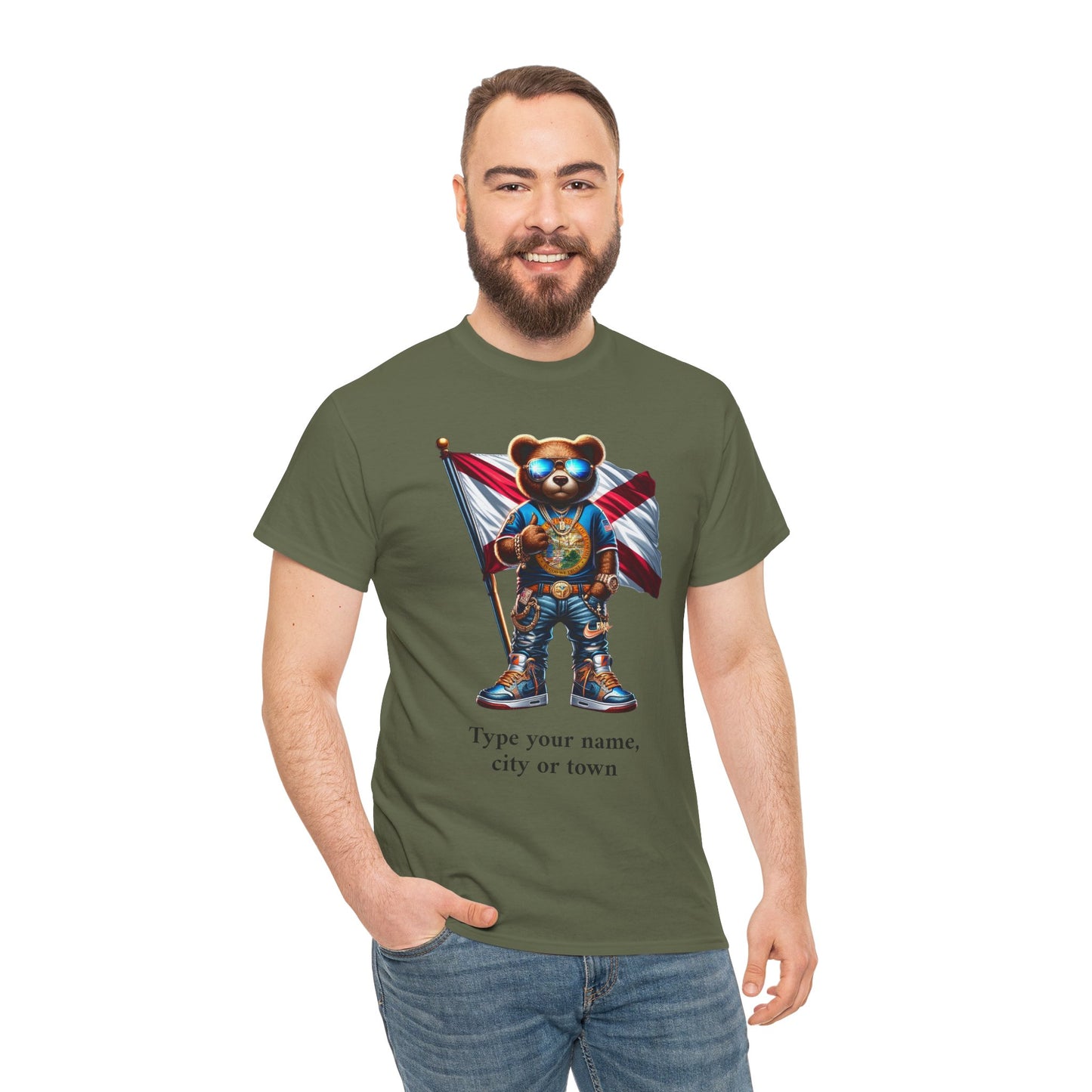 Florida Drip Bear #1 – Luxury Streetwear Graphic Tee - Personalized Unisex Shirt, also for Kids