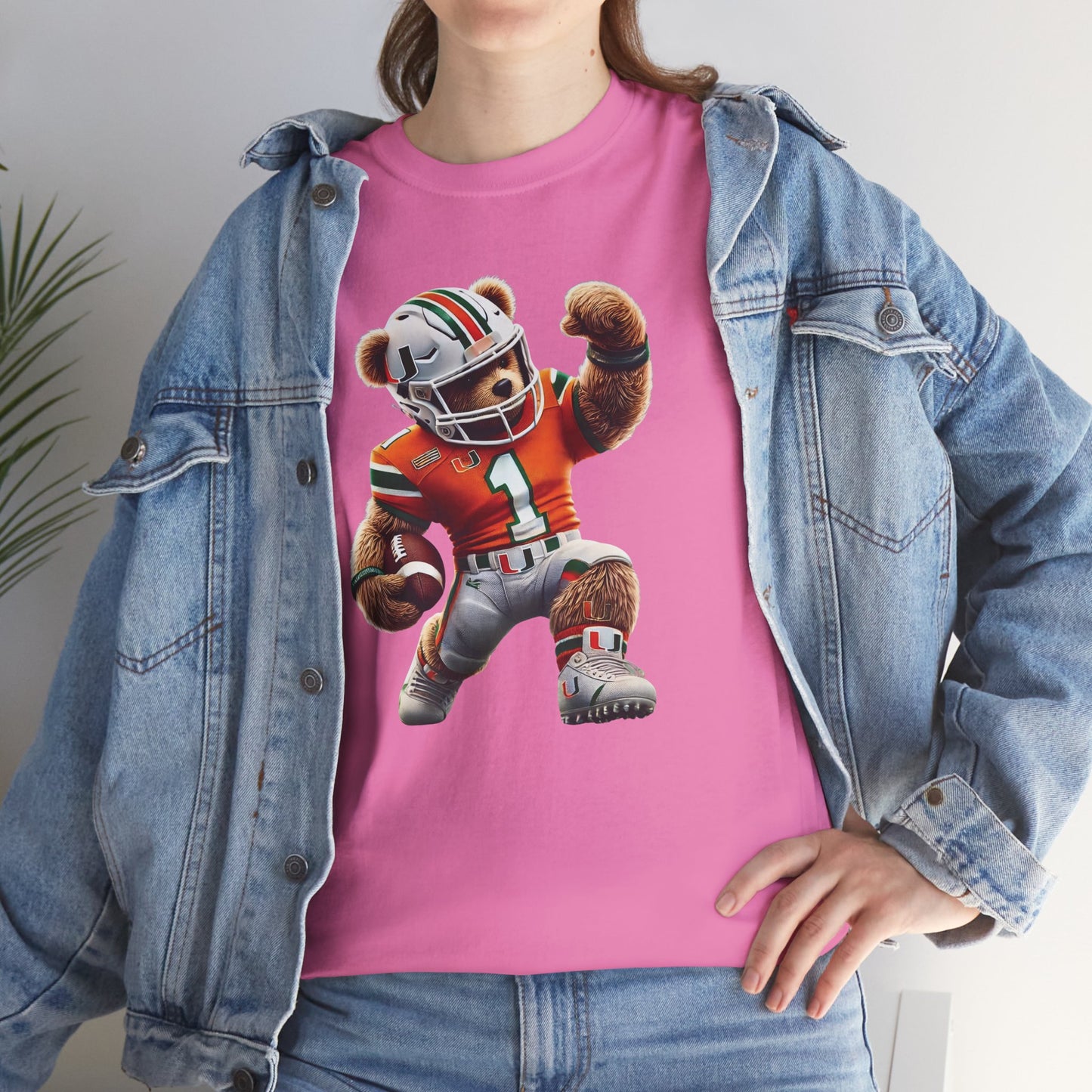 Miami Hurricanes Football Teddy Tee (Express Delivery available)