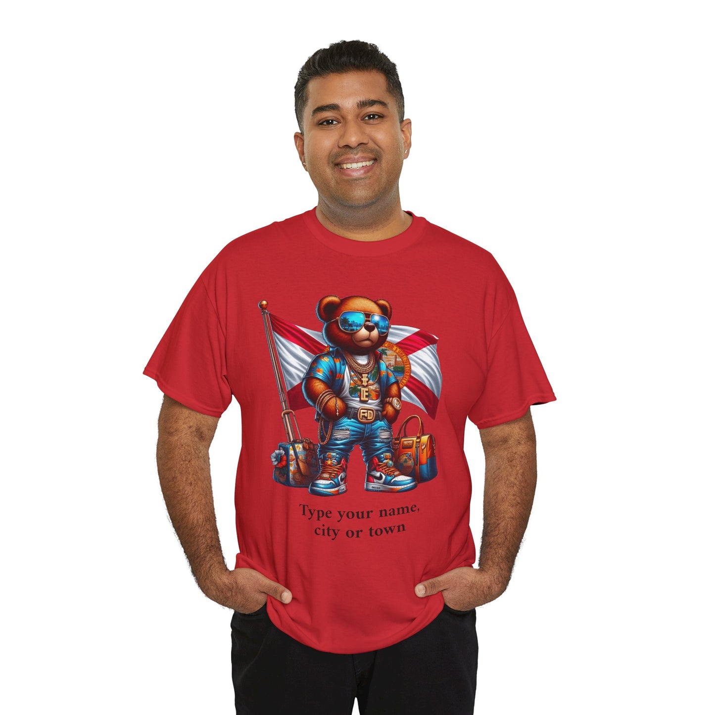 Florida Drip Bear (3) – Luxury Streetwear Graphic Tee - Personalized Unisex Shirt, also for Kids