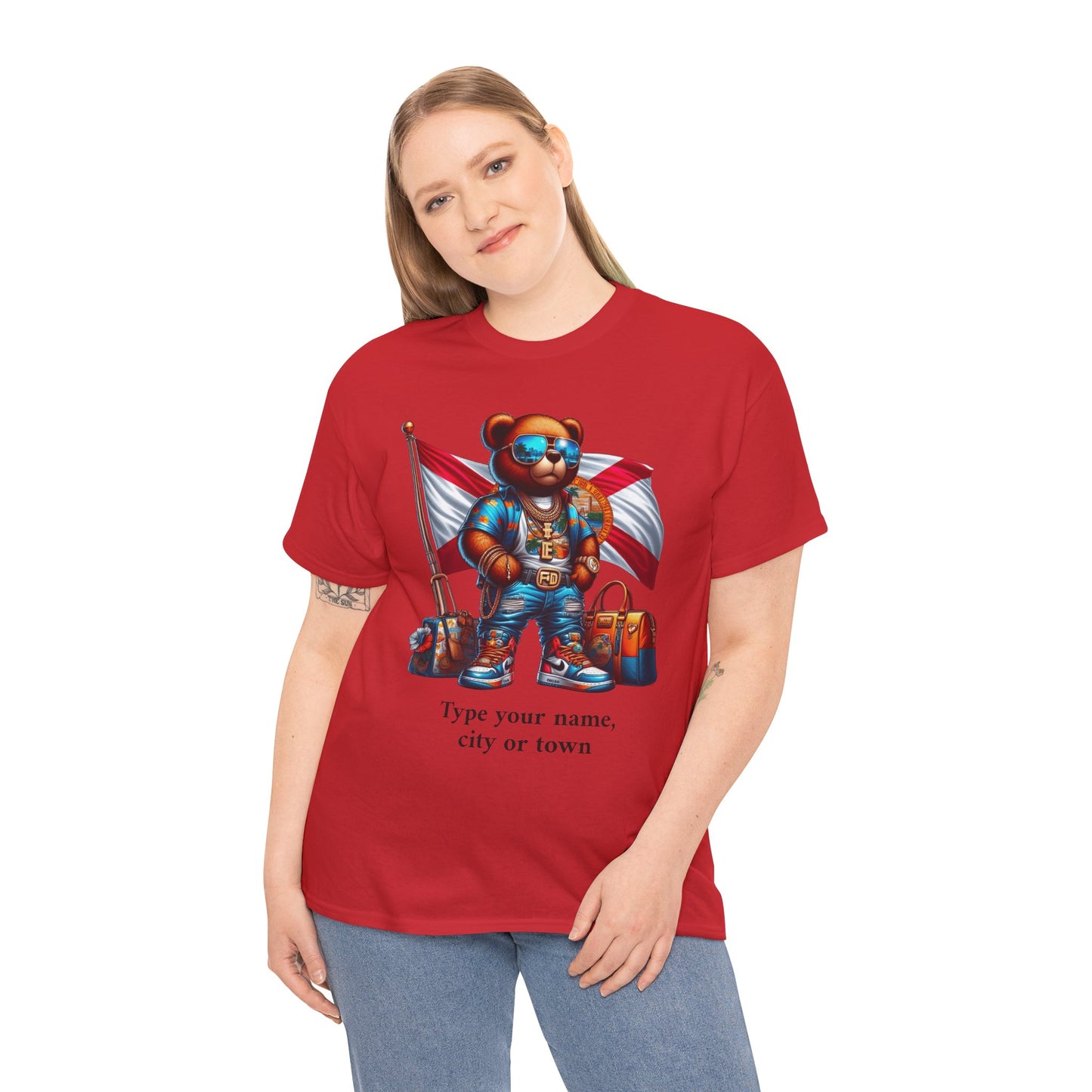 Florida Drip Bear (3) – Luxury Streetwear Graphic Tee - Personalized Unisex Shirt, also for Kids