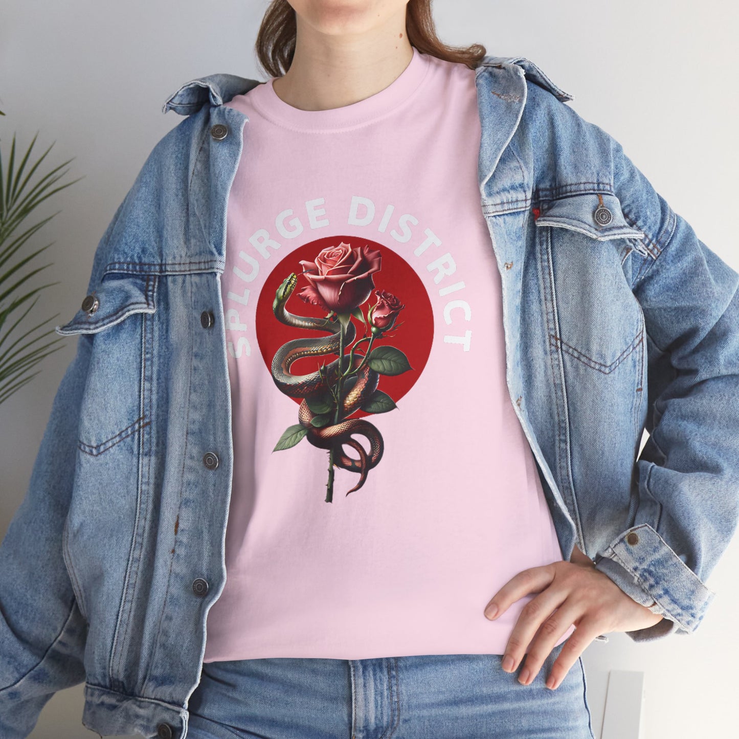 Splurge District Graphic Tee - with Rose Design