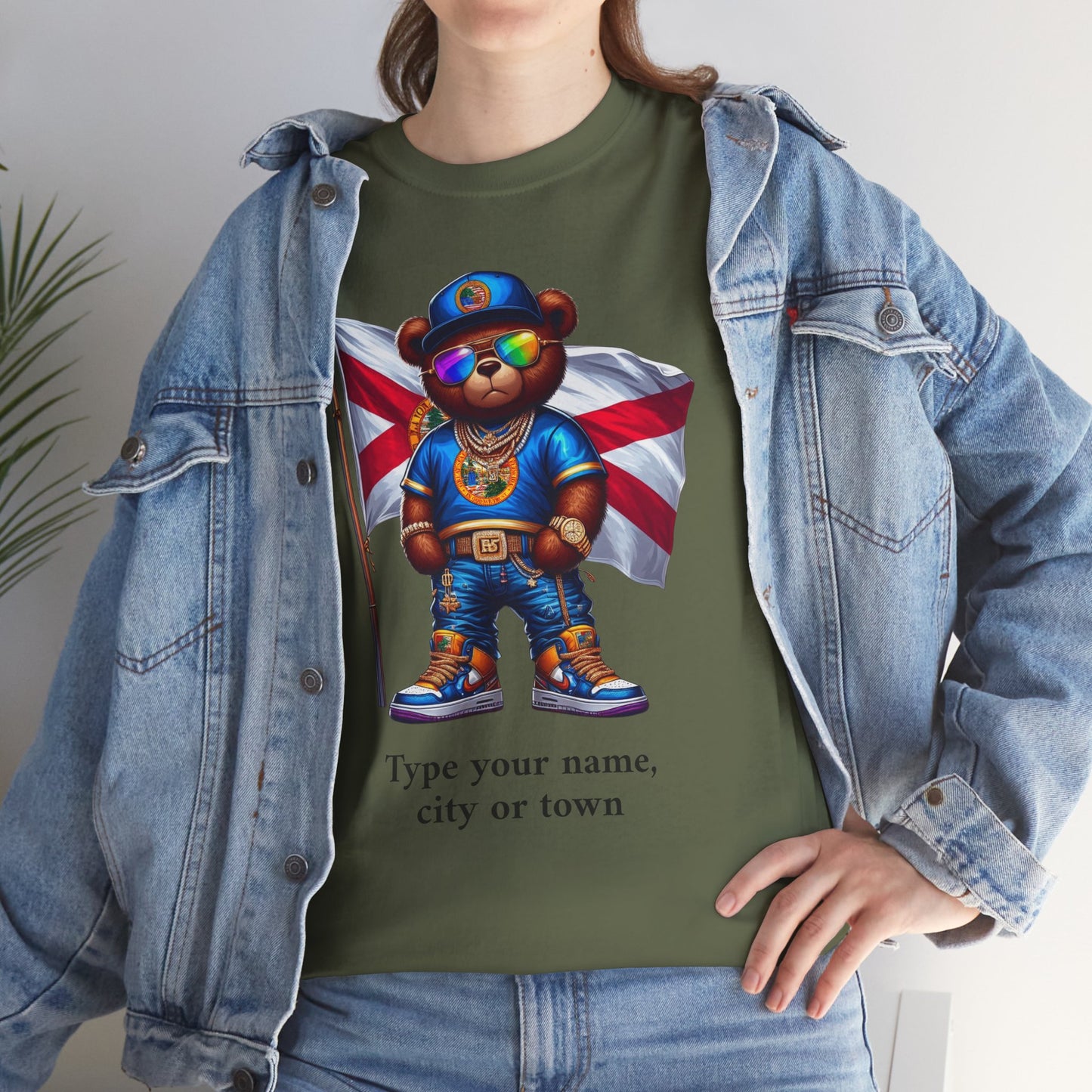Florida Drip Bear #2 – Luxury Streetwear Graphic Tee - Personalized Unisex Shirt, also for Kids
