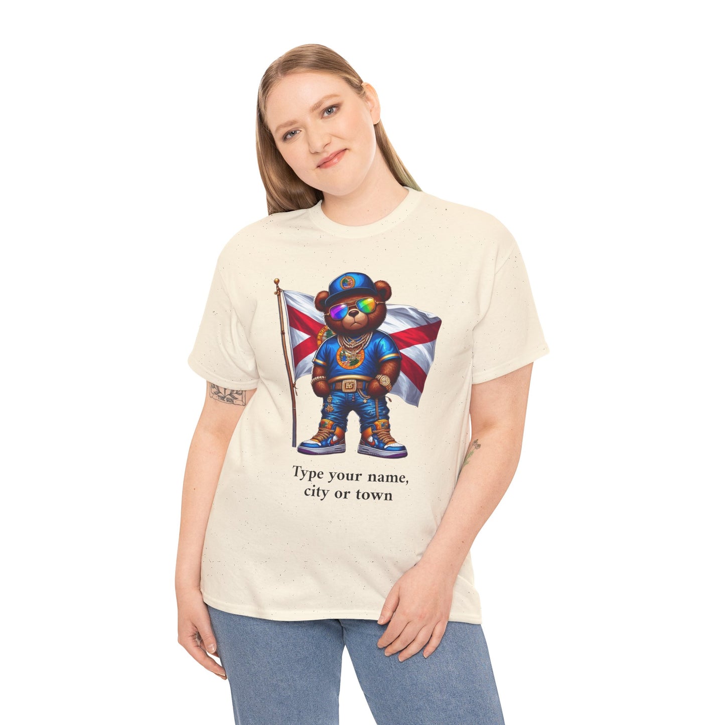Florida Drip Bear #2 – Luxury Streetwear Graphic Tee - Personalized Unisex Shirt, also for Kids