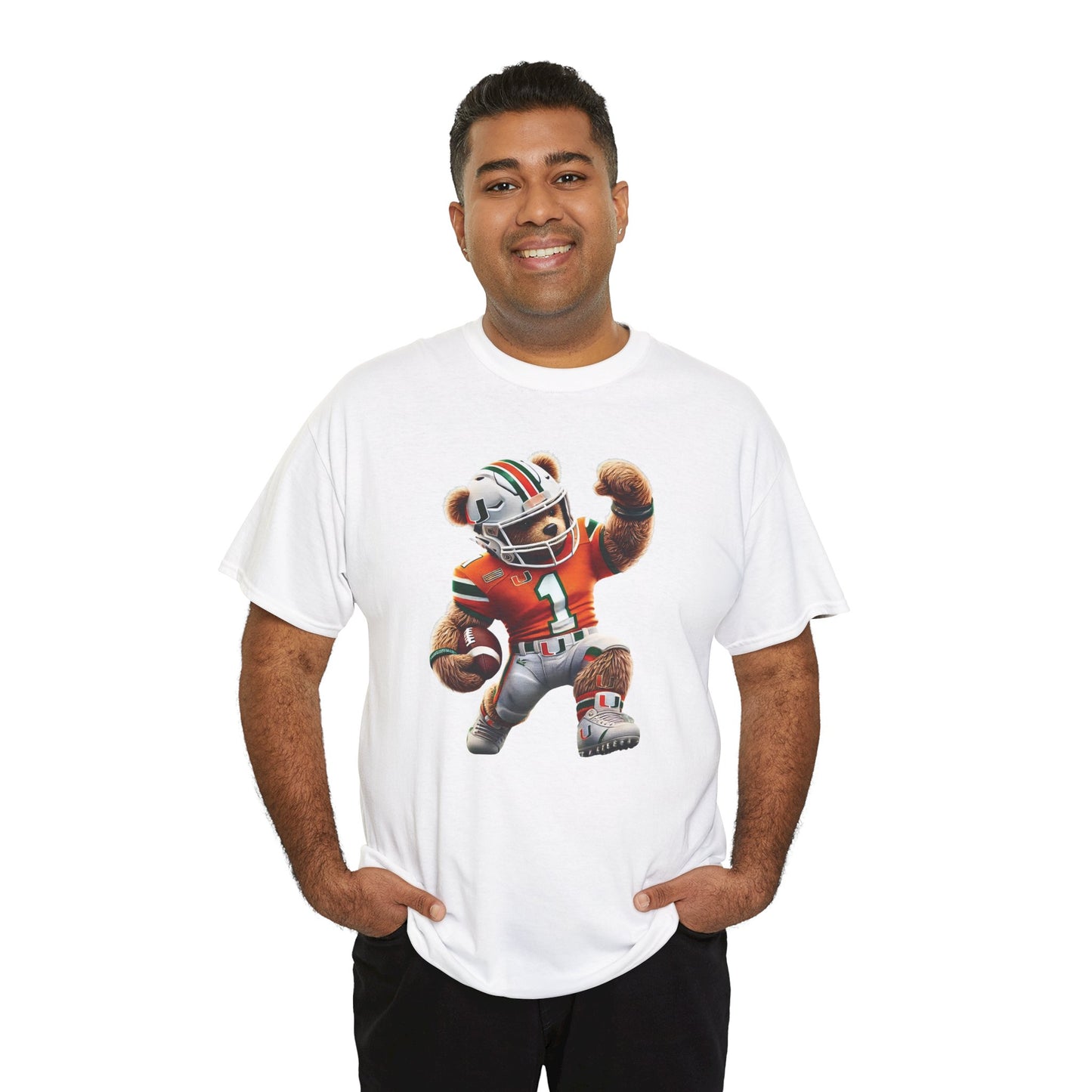 Miami Hurricanes Football Teddy Tee (Express Delivery available)