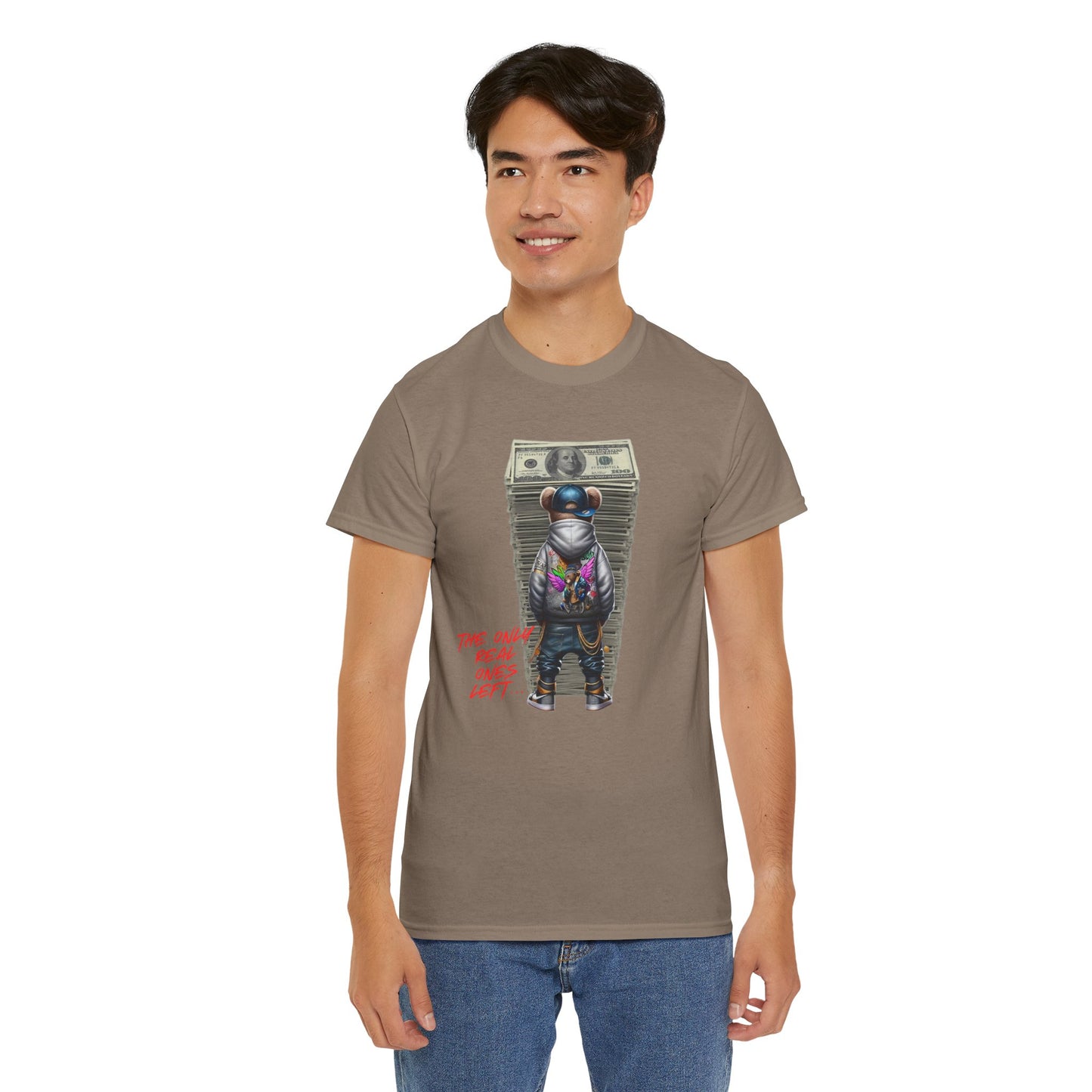 The Only Real Ones Left β Street Bear Stacked Money Graphic Tee