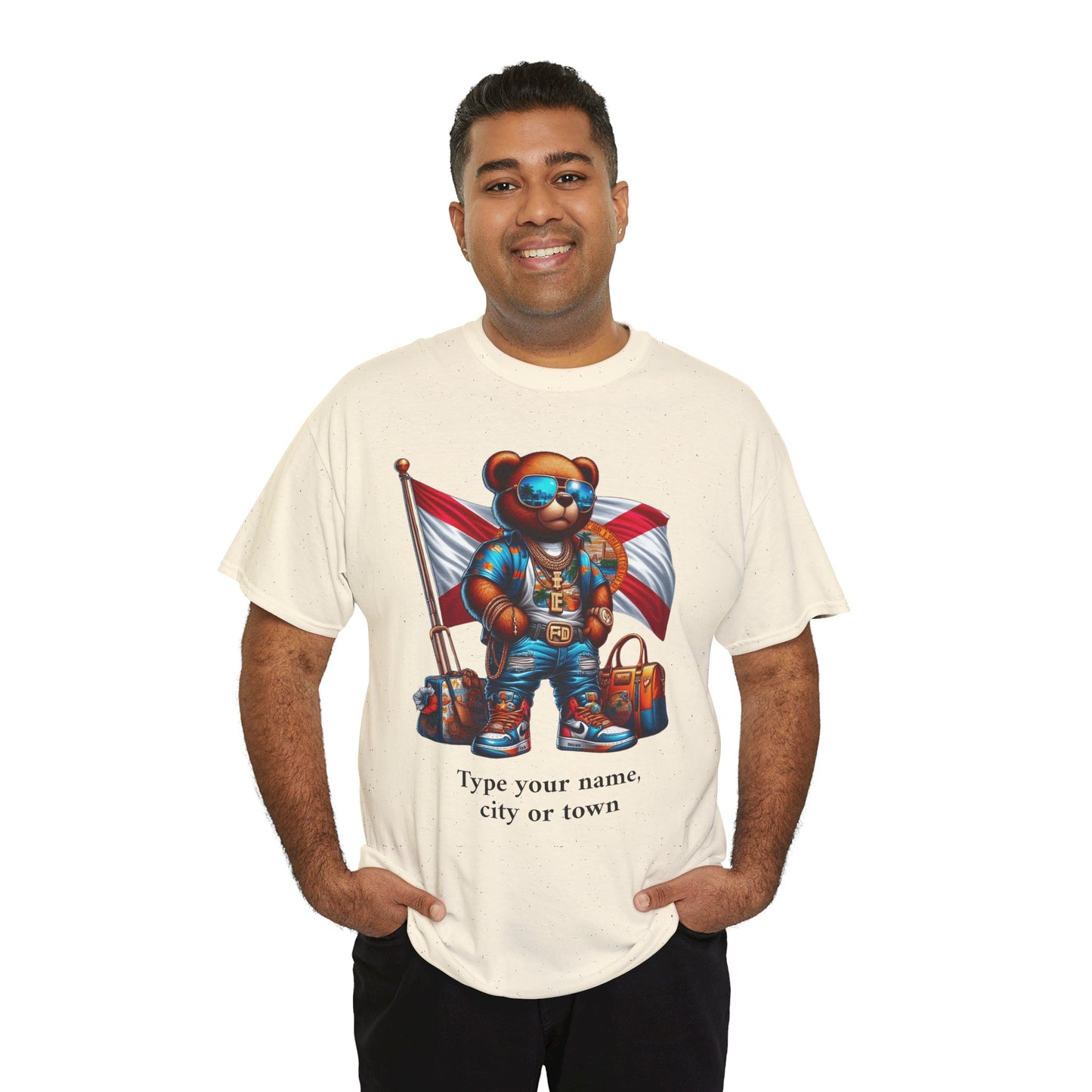Florida Drip Bear (3) – Luxury Streetwear Graphic Tee - Personalized Unisex Shirt, also for Kids
