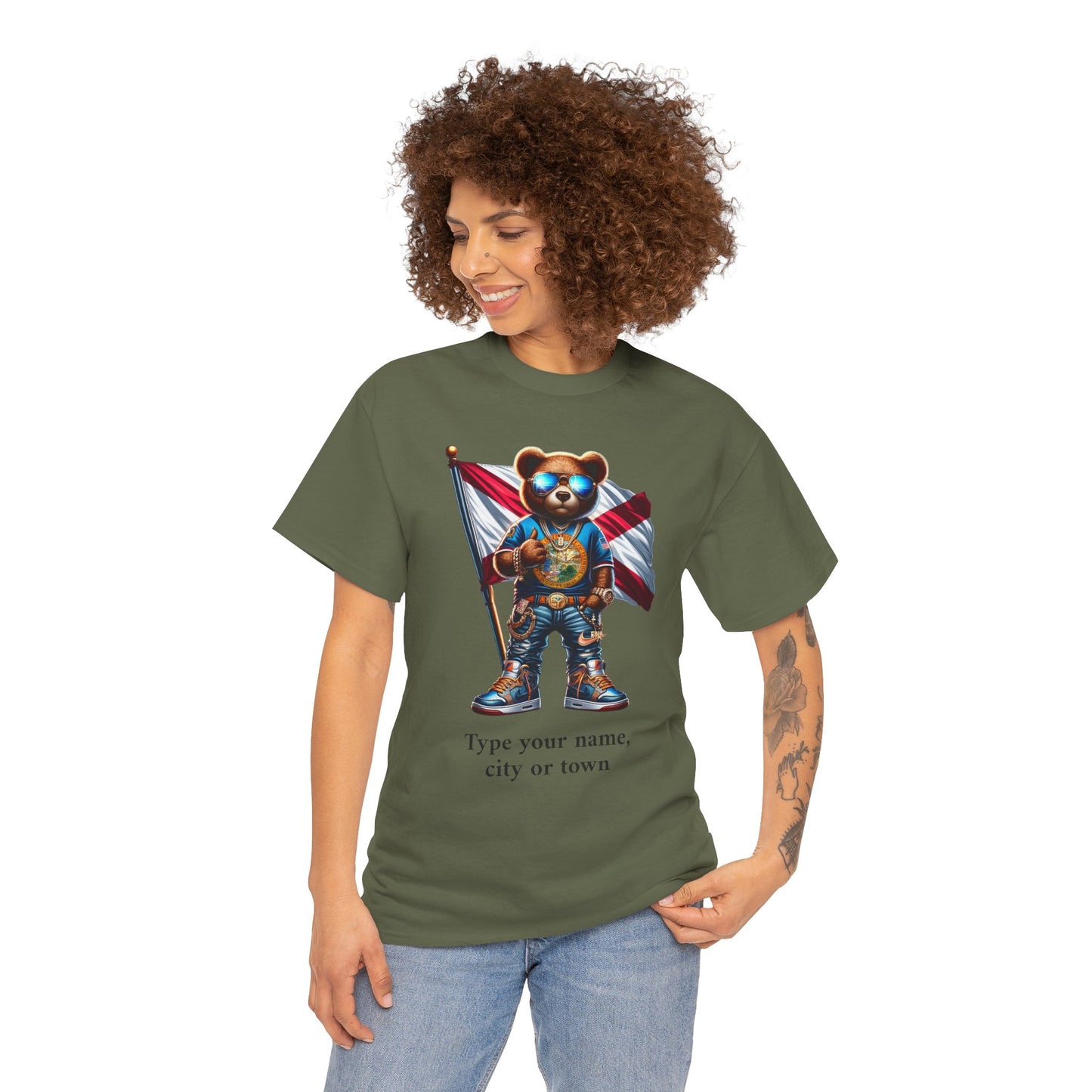 Florida Drip Bear #1 – Luxury Streetwear Graphic Tee - Personalized Unisex Shirt, also for Kids