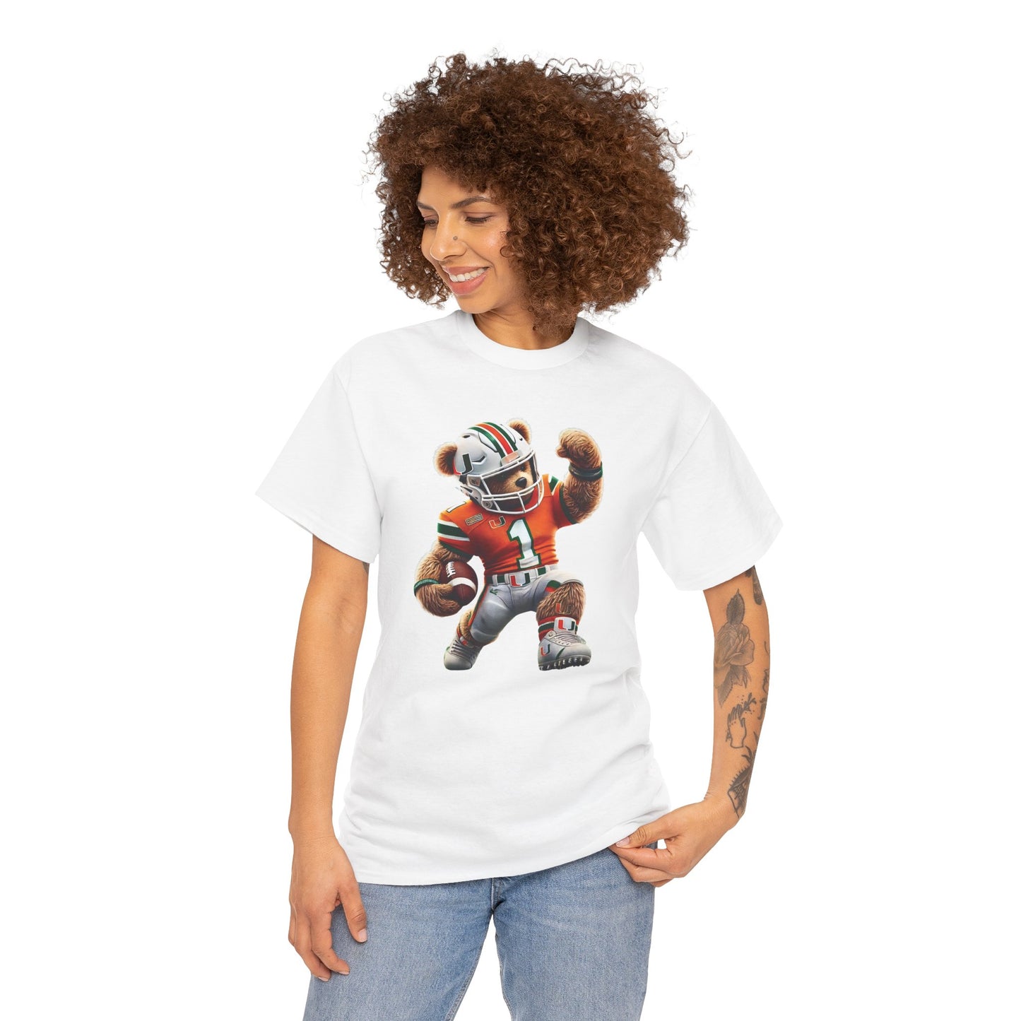 Miami Hurricanes Football Teddy Tee (Express Delivery available)