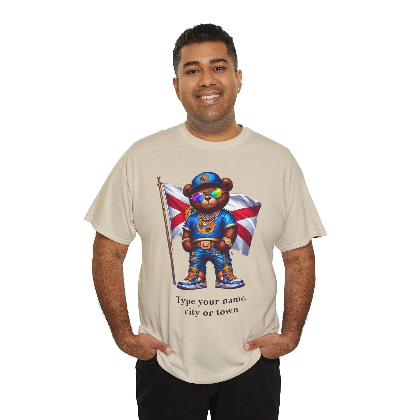 Florida Drip Bear #2 – Luxury Streetwear Graphic Tee - Personalized Unisex Shirt, also for Kids
