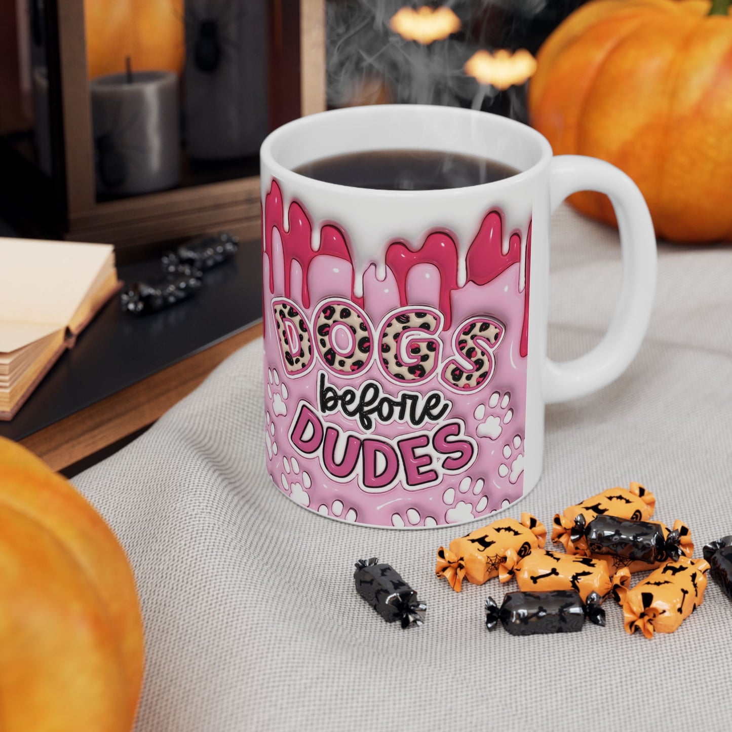 "Dogs before Dudes" Ceramic Mug (11oz, 15oz)