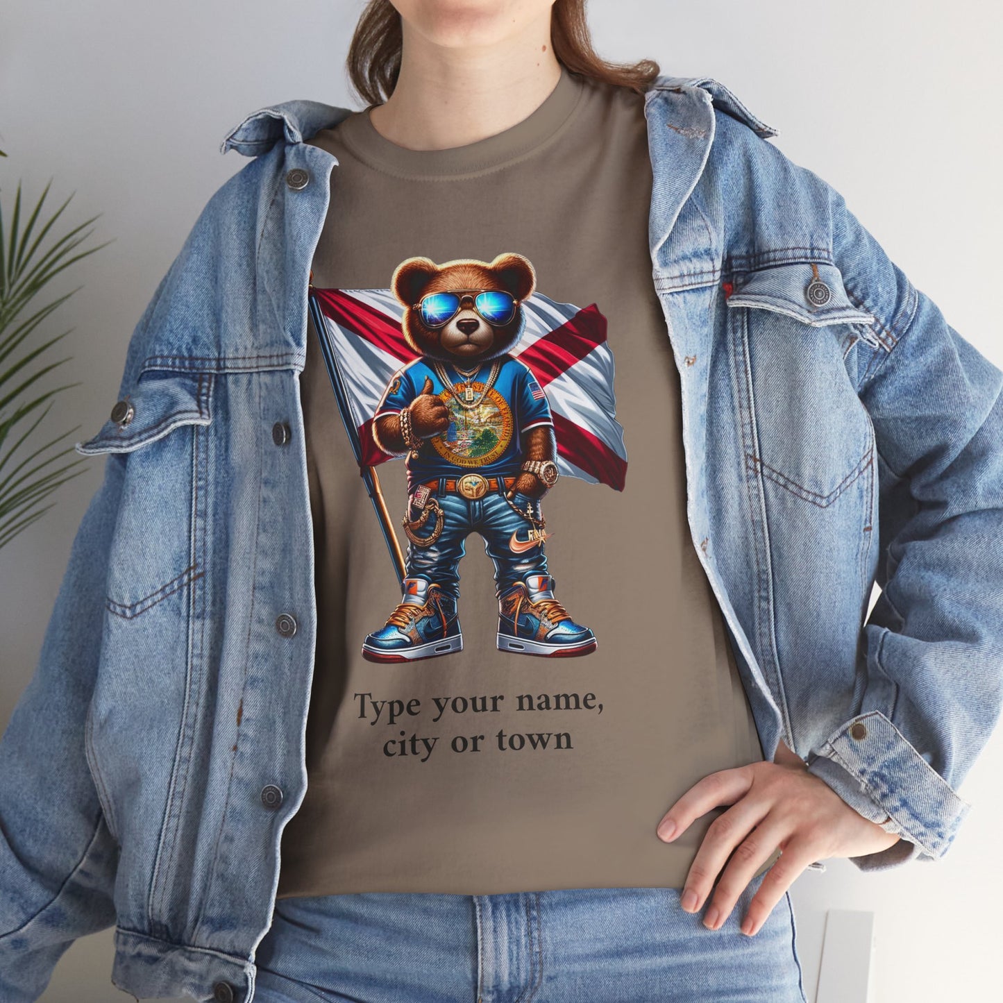 Florida Drip Bear #1 – Luxury Streetwear Graphic Tee - Personalized Unisex Shirt, also for Kids