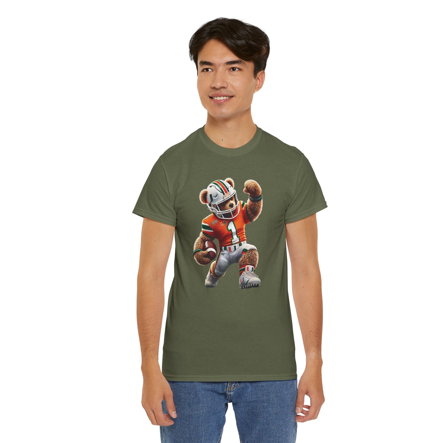 Miami Hurricanes Football Teddy Tee (Express Delivery available)