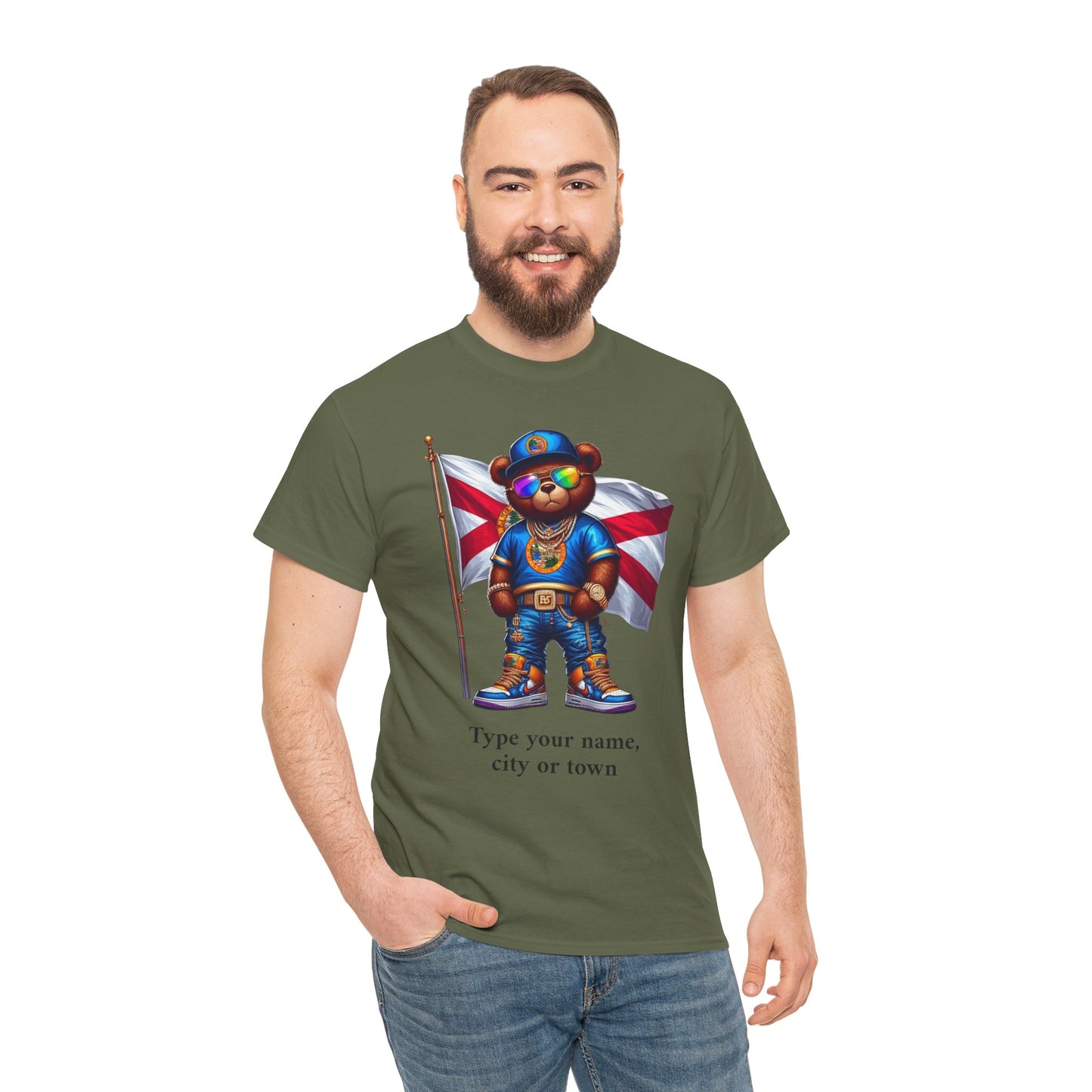 Florida Drip Bear #2 – Luxury Streetwear Graphic Tee - Personalized Unisex Shirt, also for Kids
