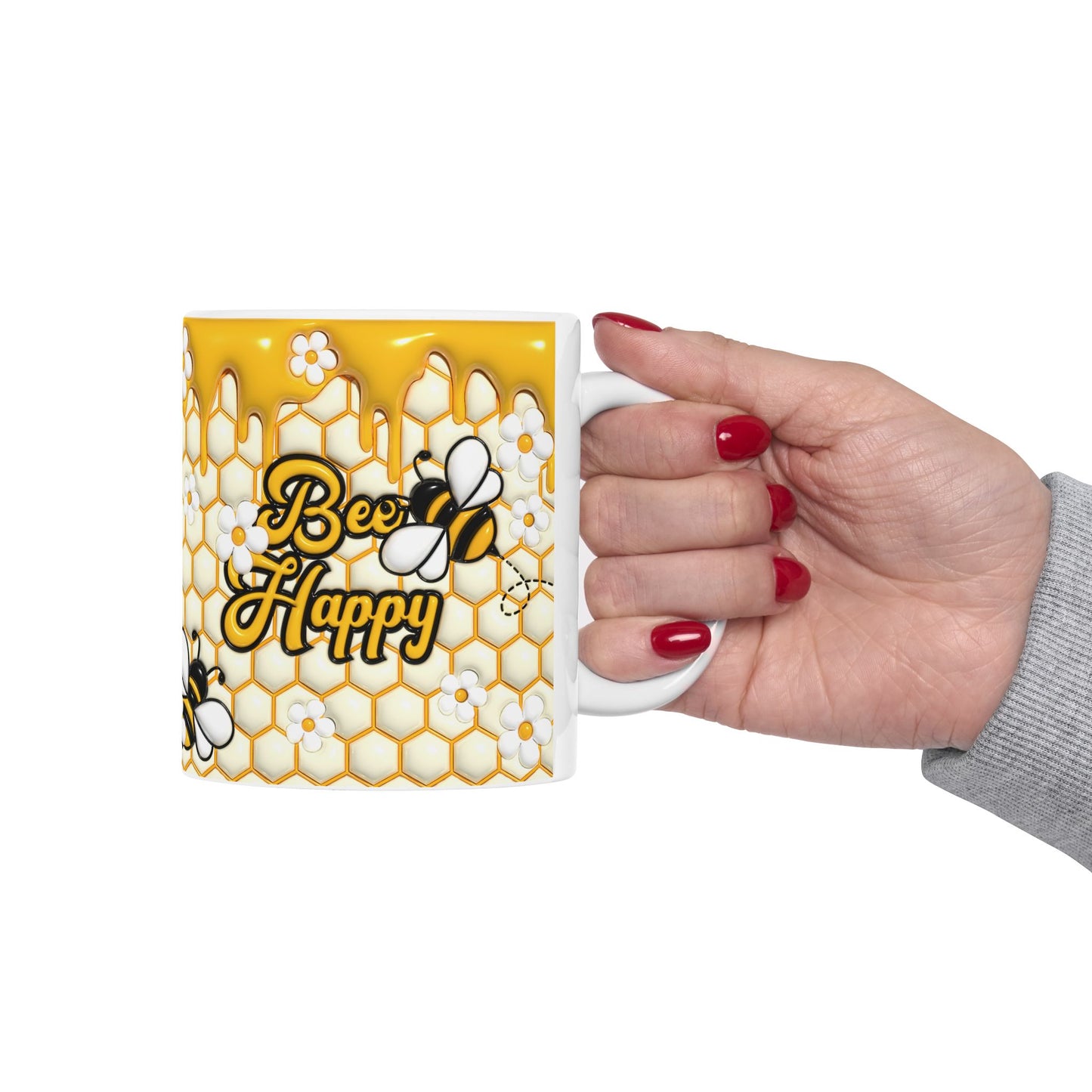 "Honeybee" Ceramic Mug (11oz, 15oz)