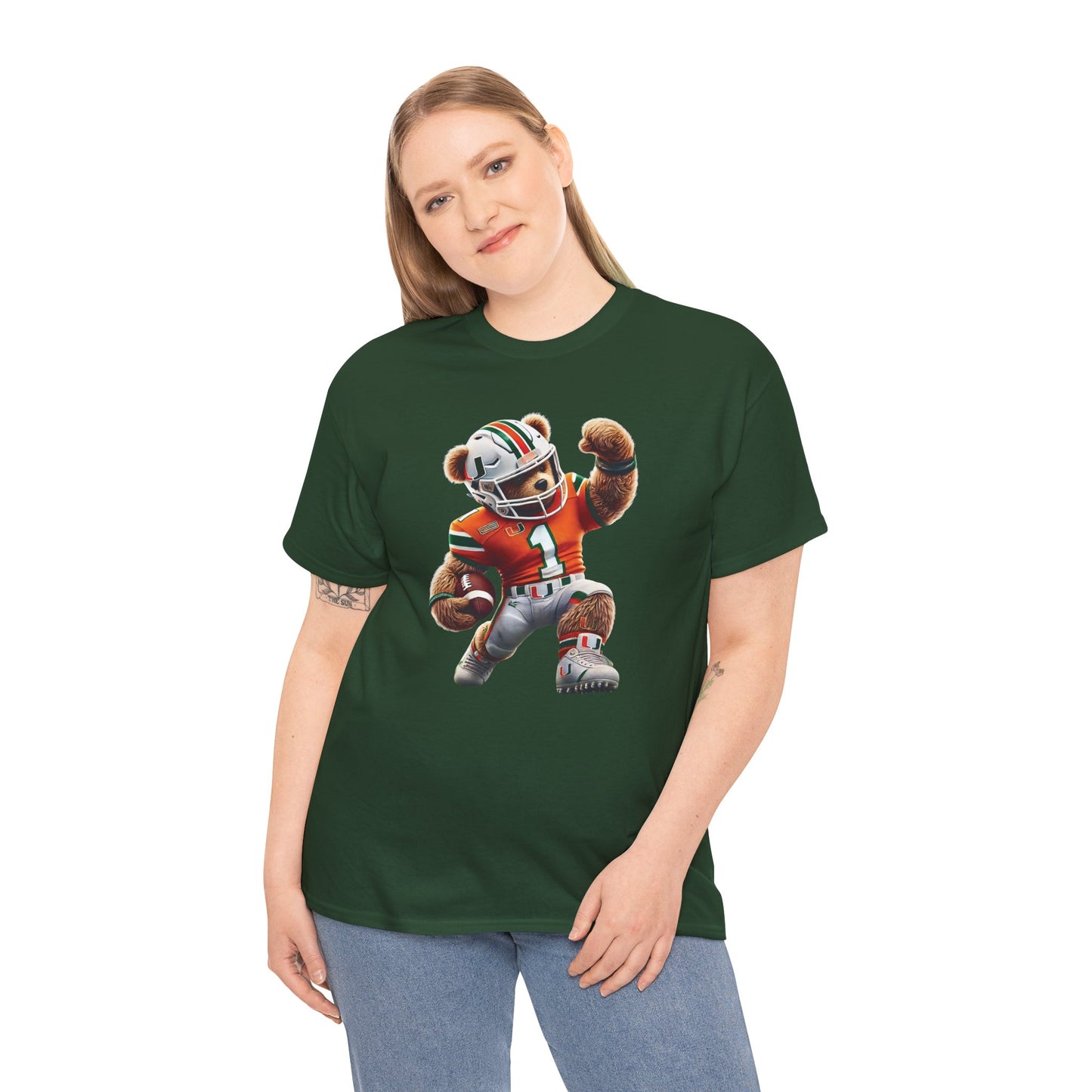 Miami Hurricanes Football Teddy Tee (Express Delivery available)