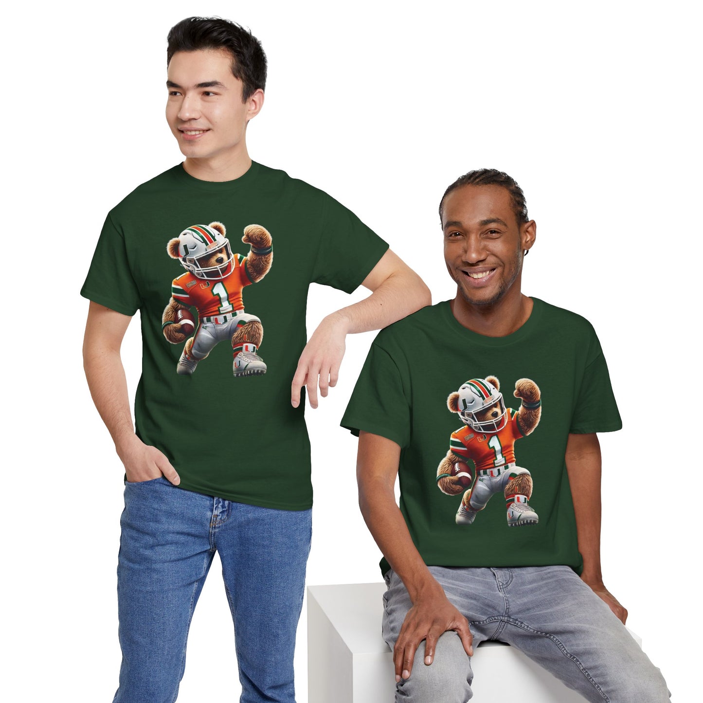 Miami Hurricanes Football Teddy Tee (Express Delivery available)