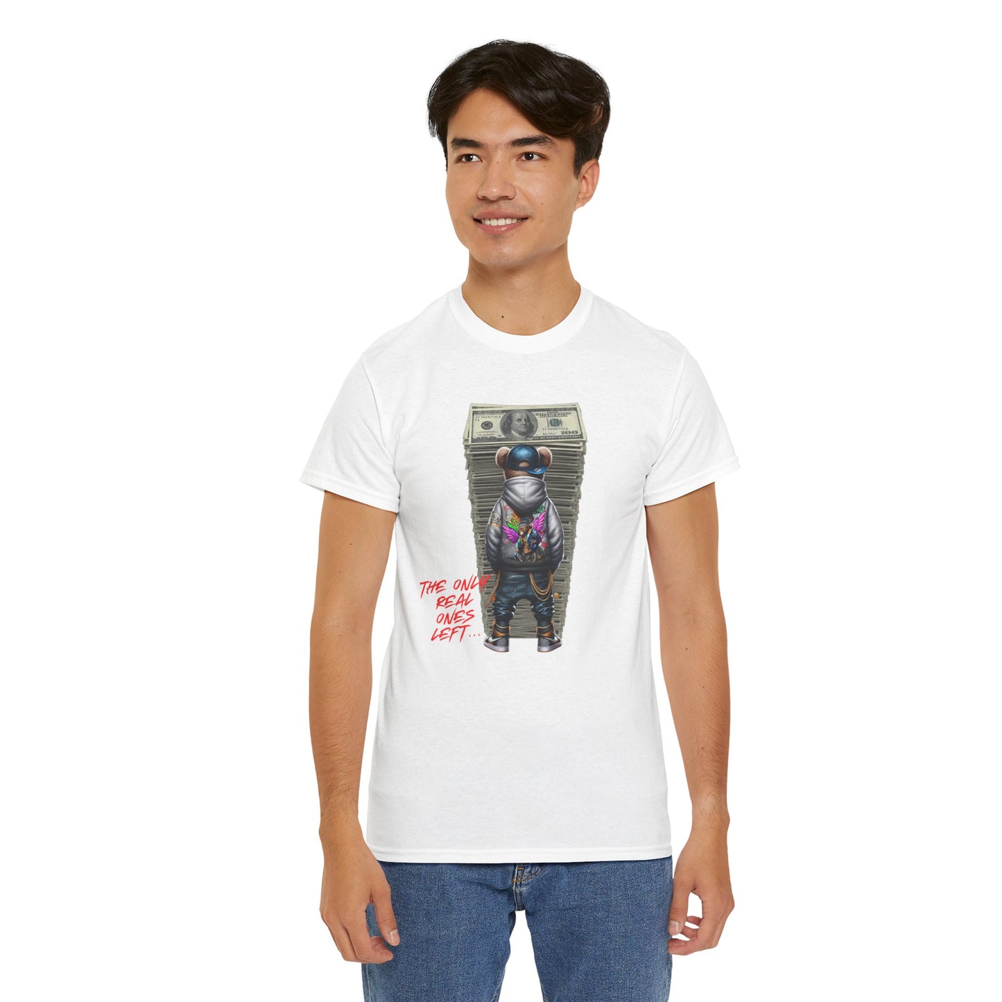 The Only Real Ones Left β Street Bear Stacked Money Graphic Tee