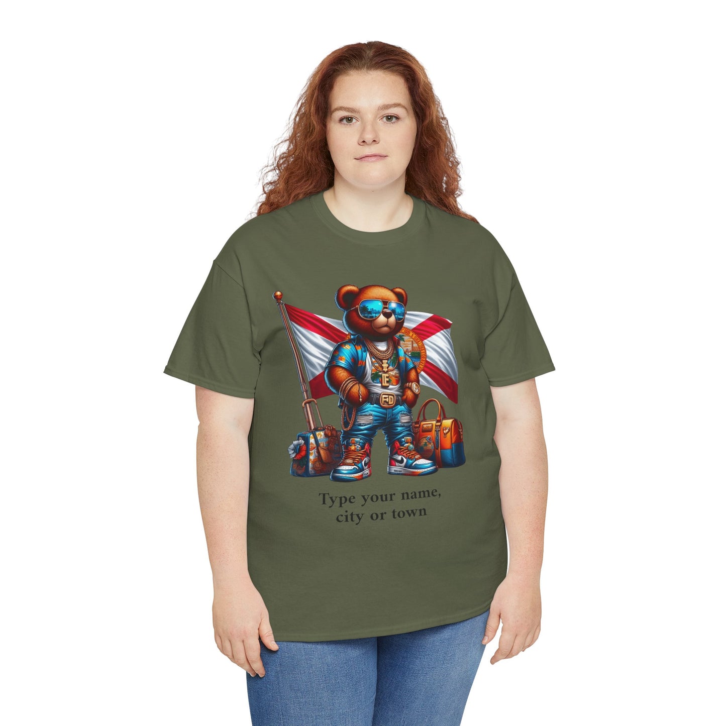 Florida Drip Bear (3) – Luxury Streetwear Graphic Tee - Personalized Unisex Shirt, also for Kids
