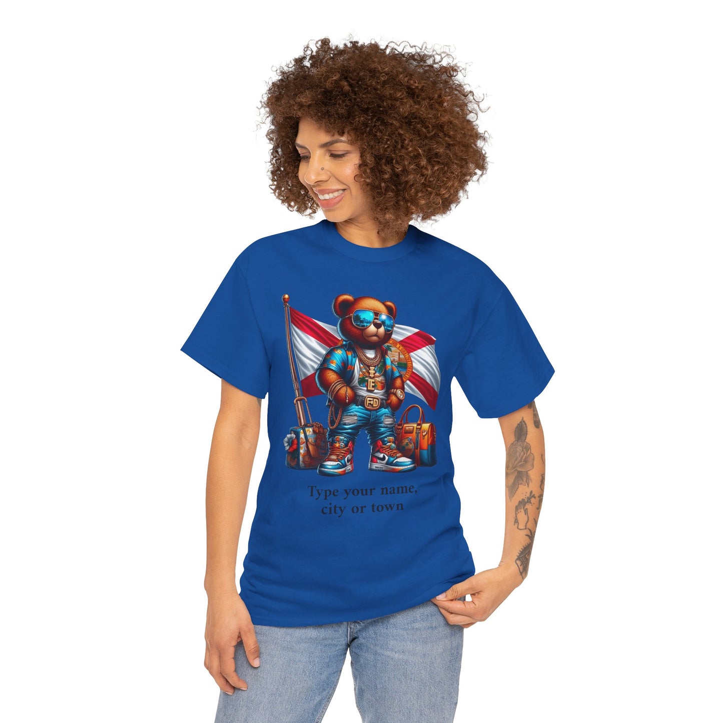 Florida Drip Bear (3) – Luxury Streetwear Graphic Tee - Personalized Unisex Shirt, also for Kids