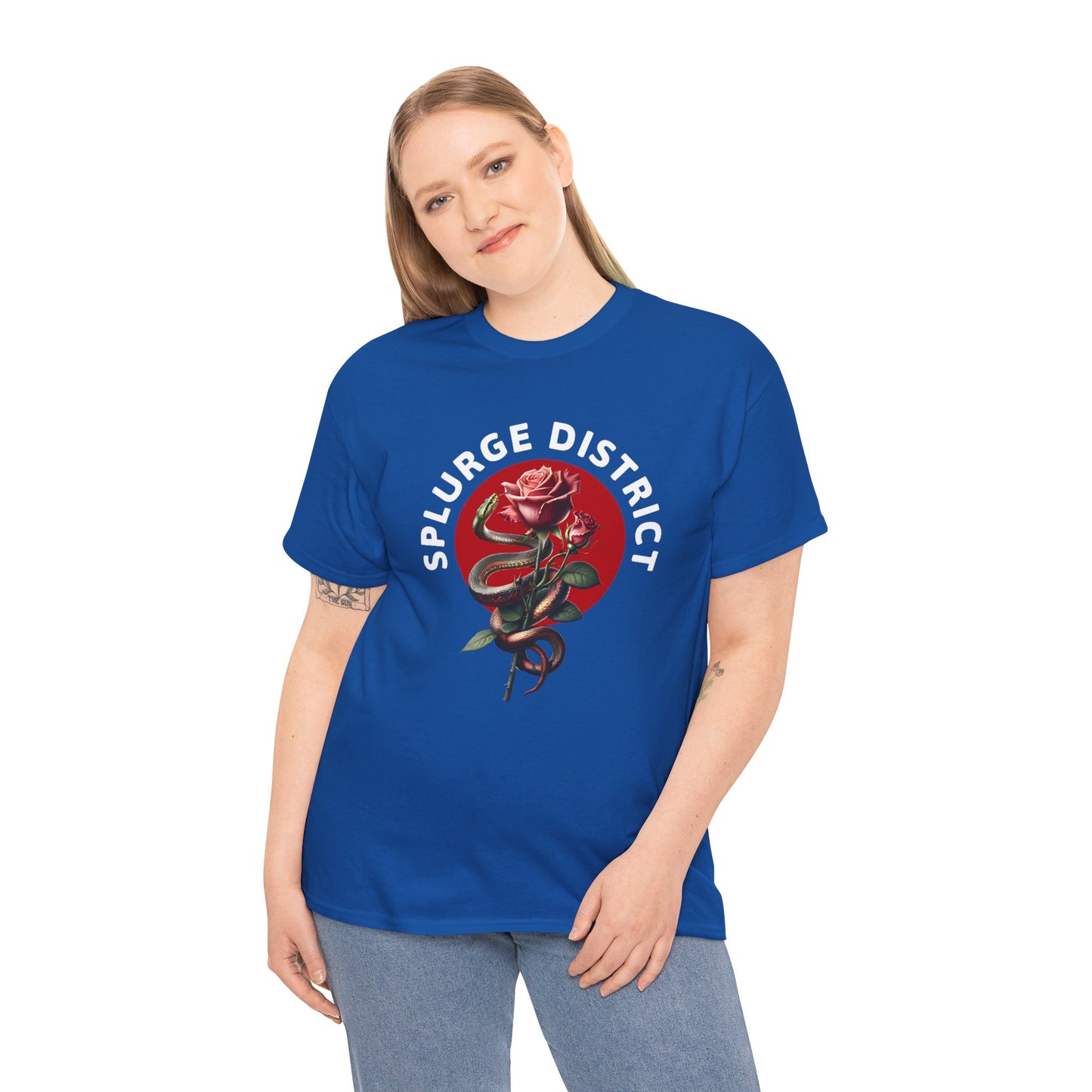 Splurge District Graphic Tee - with Rose Design