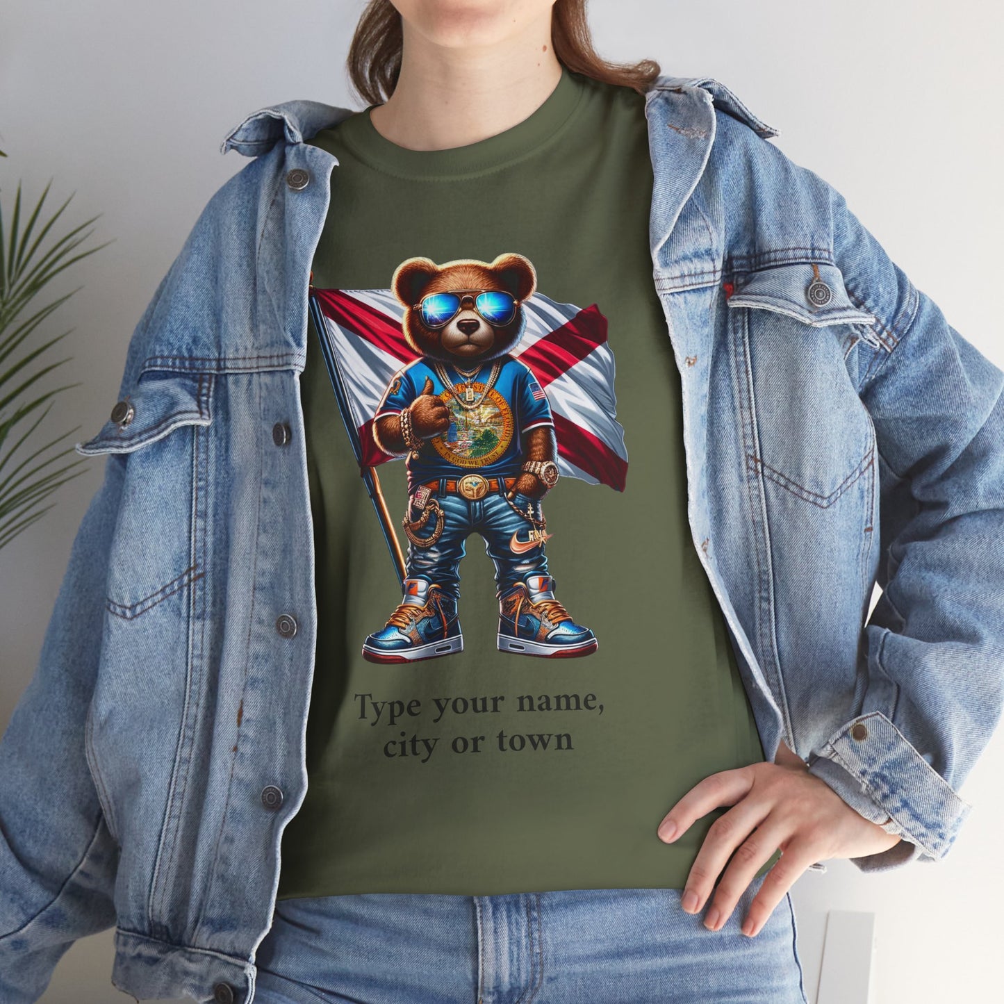 Florida Drip Bear #1 – Luxury Streetwear Graphic Tee - Personalized Unisex Shirt, also for Kids