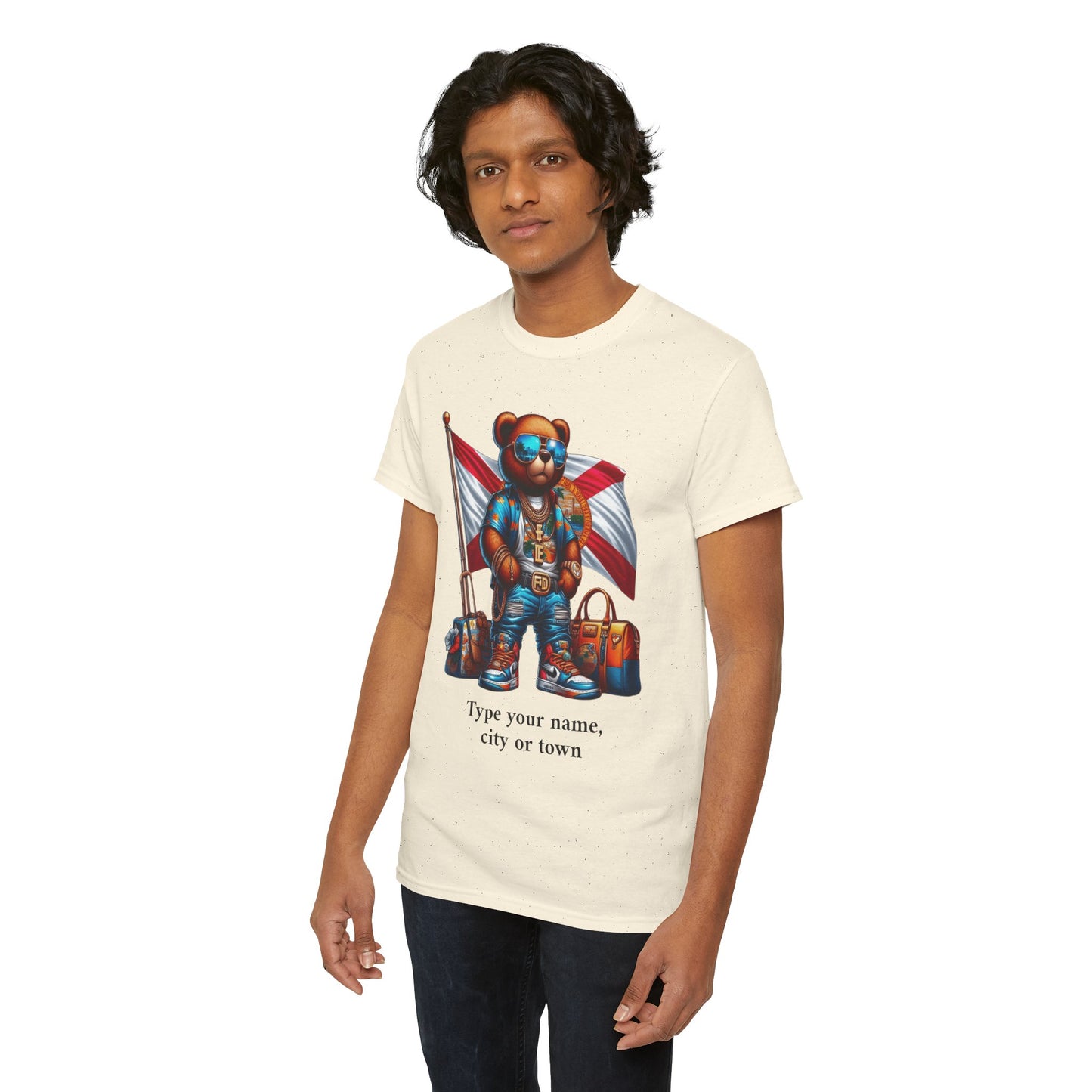 Florida Drip Bear (3) – Luxury Streetwear Graphic Tee - Personalized Unisex Shirt, also for Kids