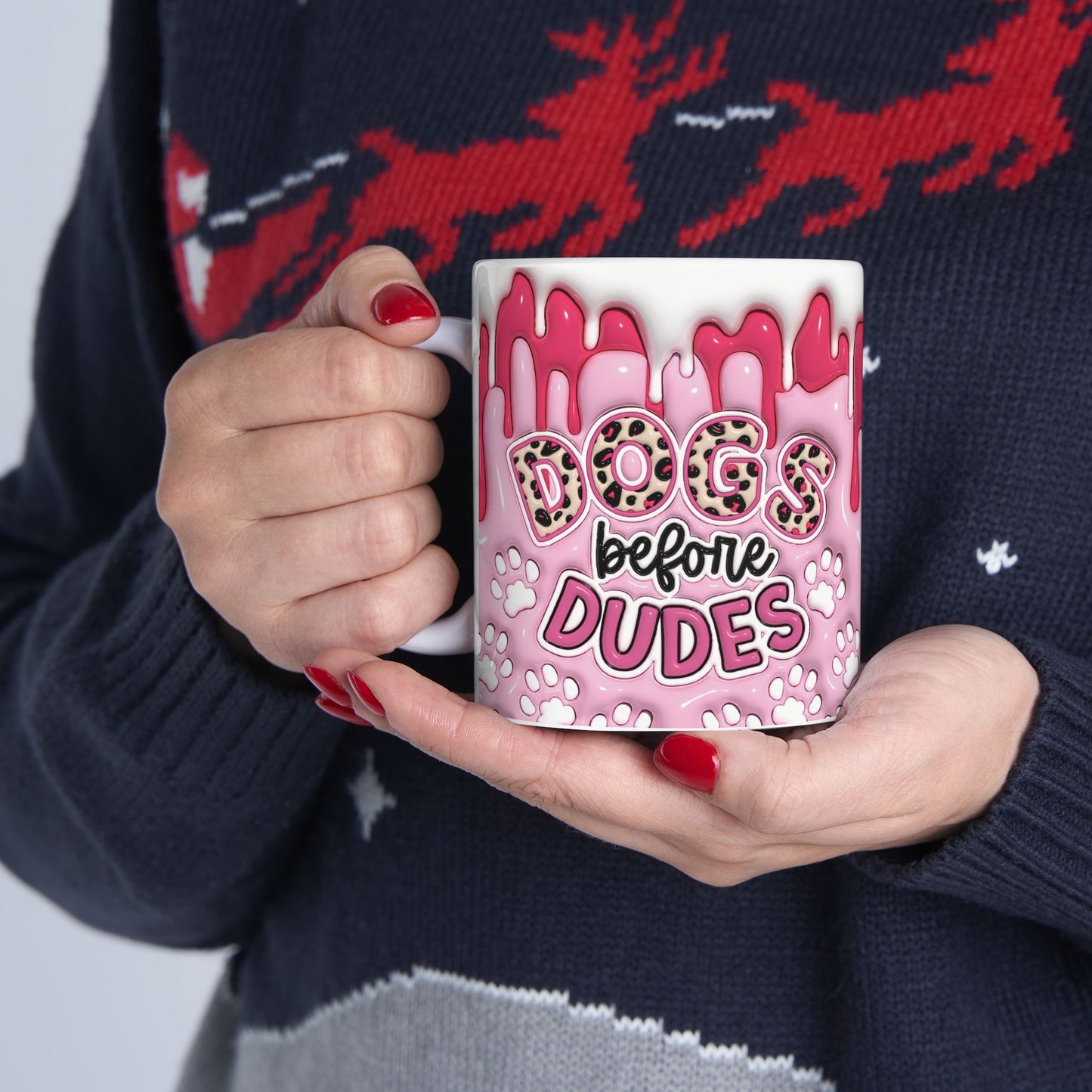 "Dogs before Dudes" Ceramic Mug (11oz, 15oz)