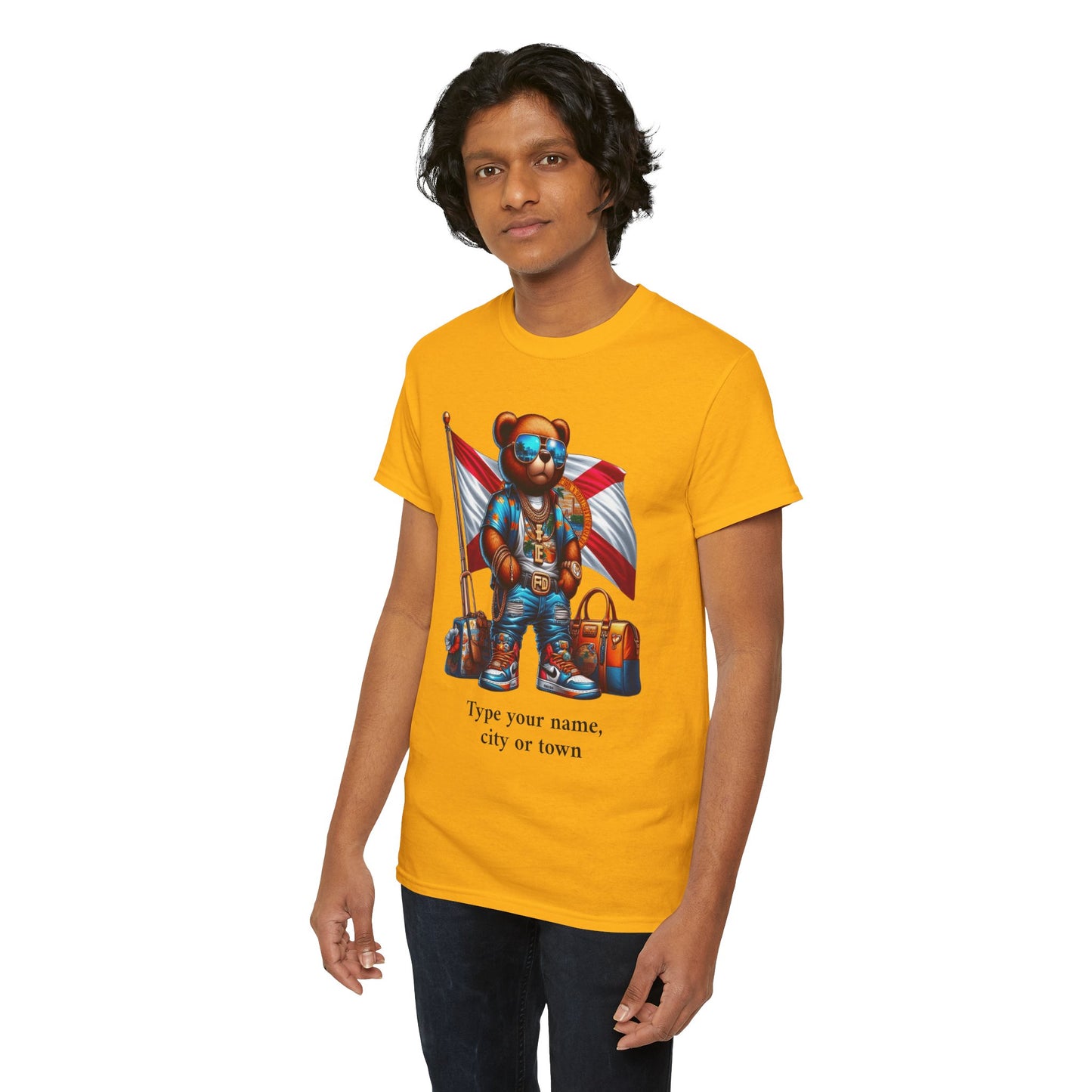 Florida Drip Bear (3) – Luxury Streetwear Graphic Tee - Personalized Unisex Shirt, also for Kids