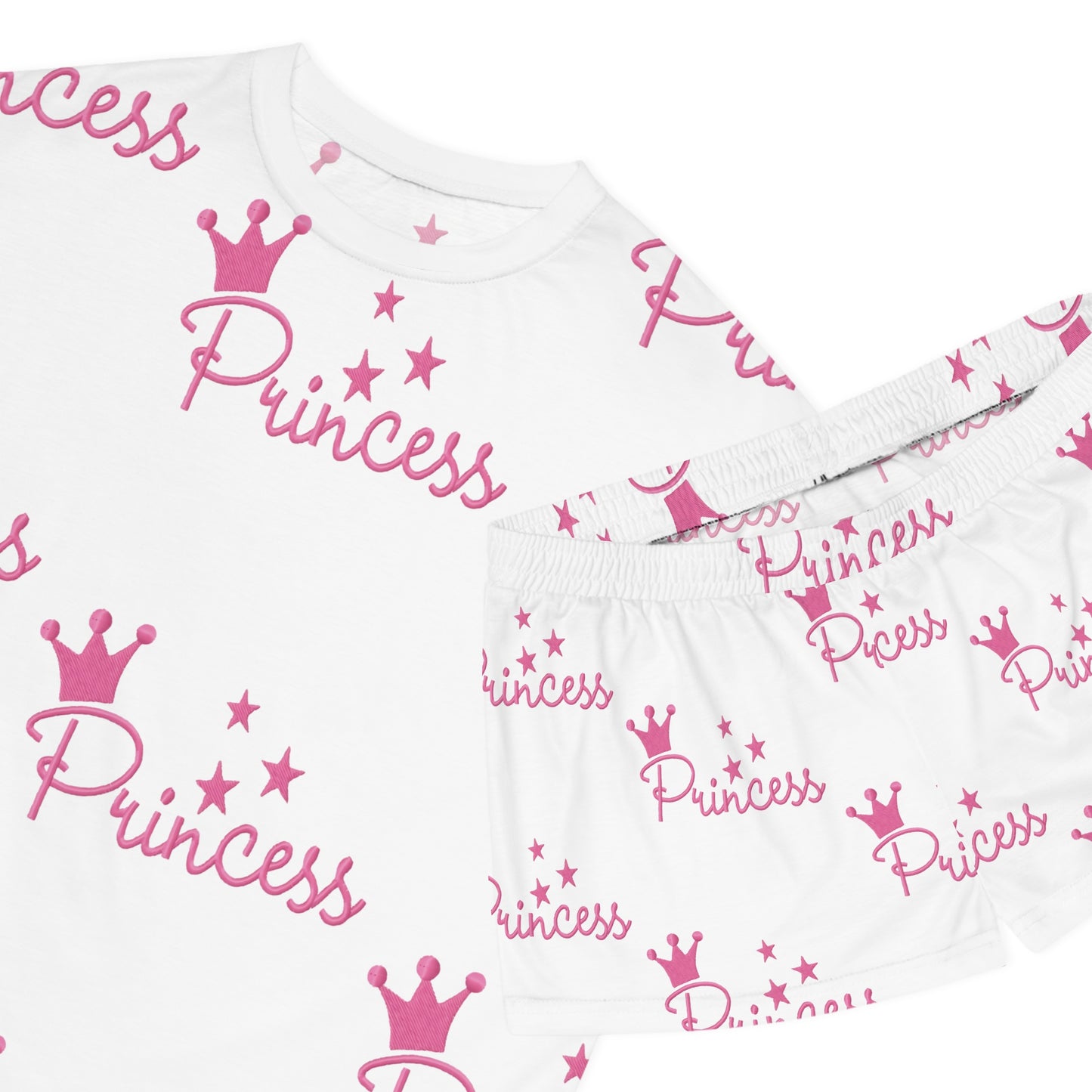 Princess Crown & Stars Graphic Design – Cute Pink Royalty Design for Adults and Kids