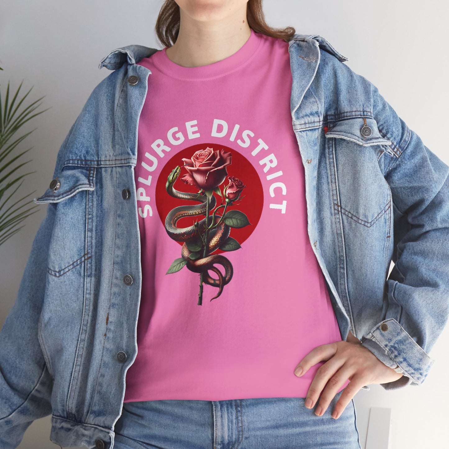Splurge District Graphic Tee - with Rose Design