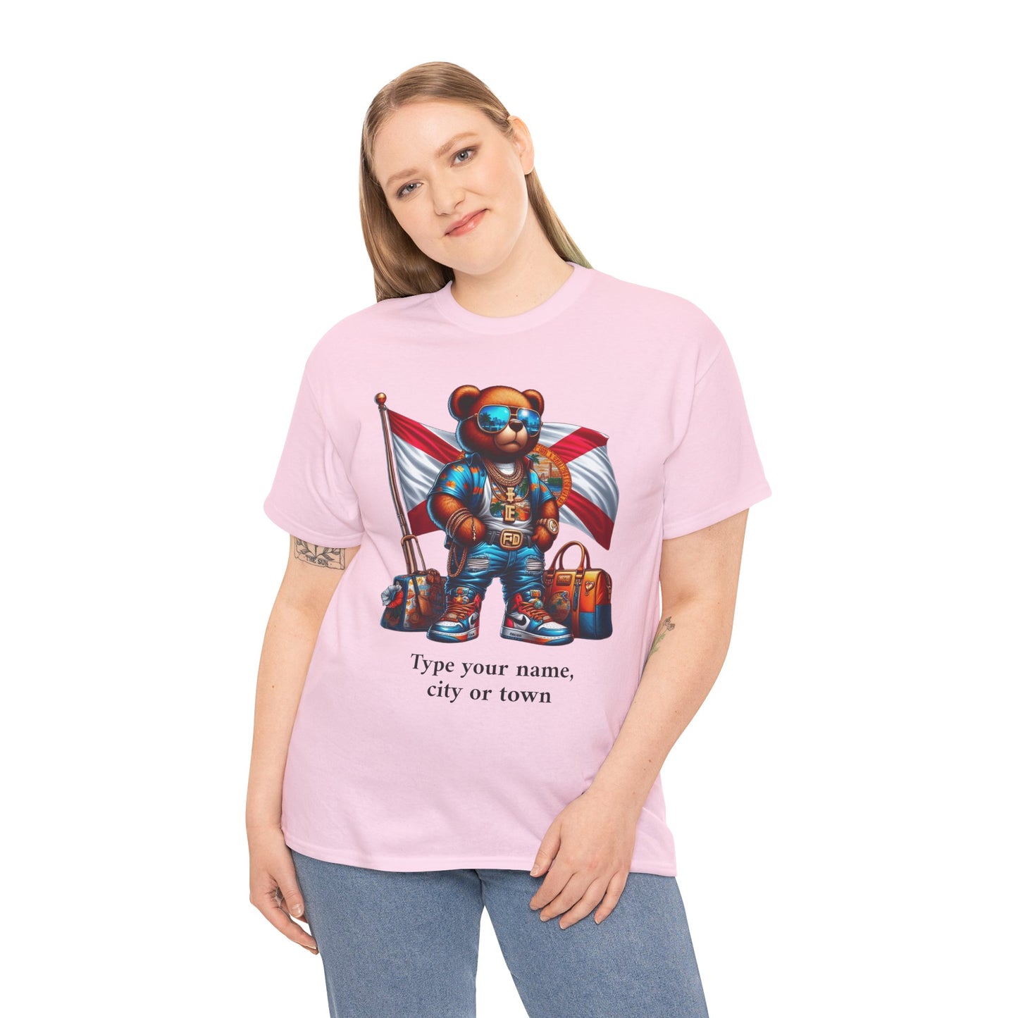 Florida Drip Bear (3) – Luxury Streetwear Graphic Tee - Personalized Unisex Shirt, also for Kids