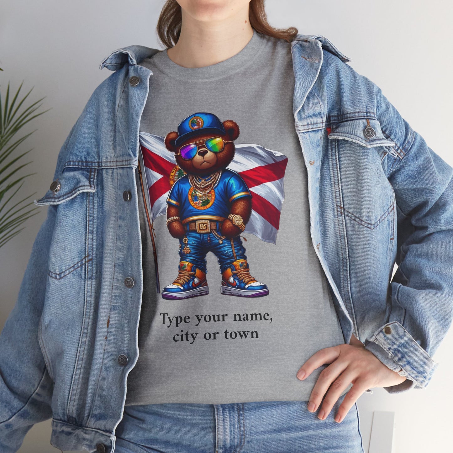 Florida Drip Bear #2 – Luxury Streetwear Graphic Tee - Personalized Unisex Shirt, also for Kids