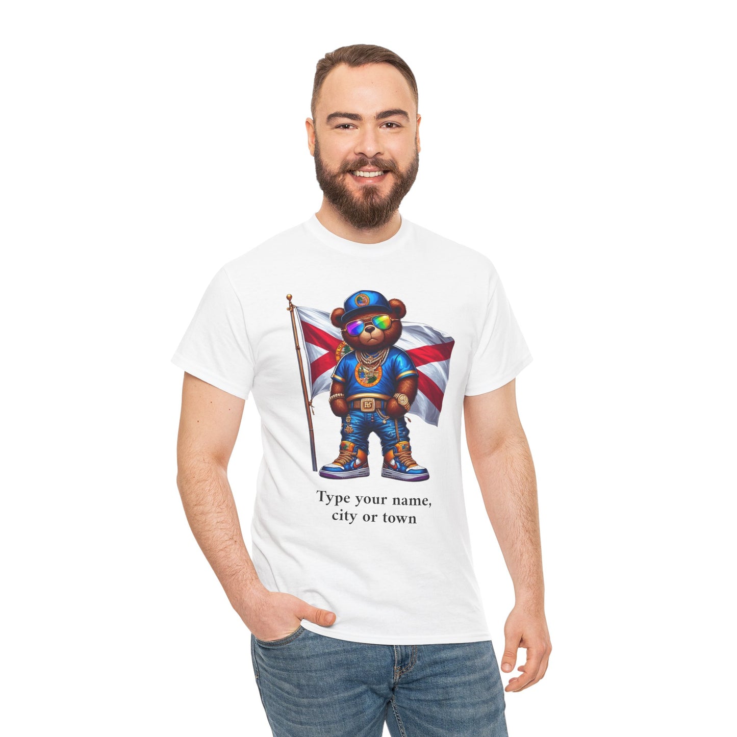 Florida Drip Bear #2 – Luxury Streetwear Graphic Tee - Personalized Unisex Shirt, also for Kids