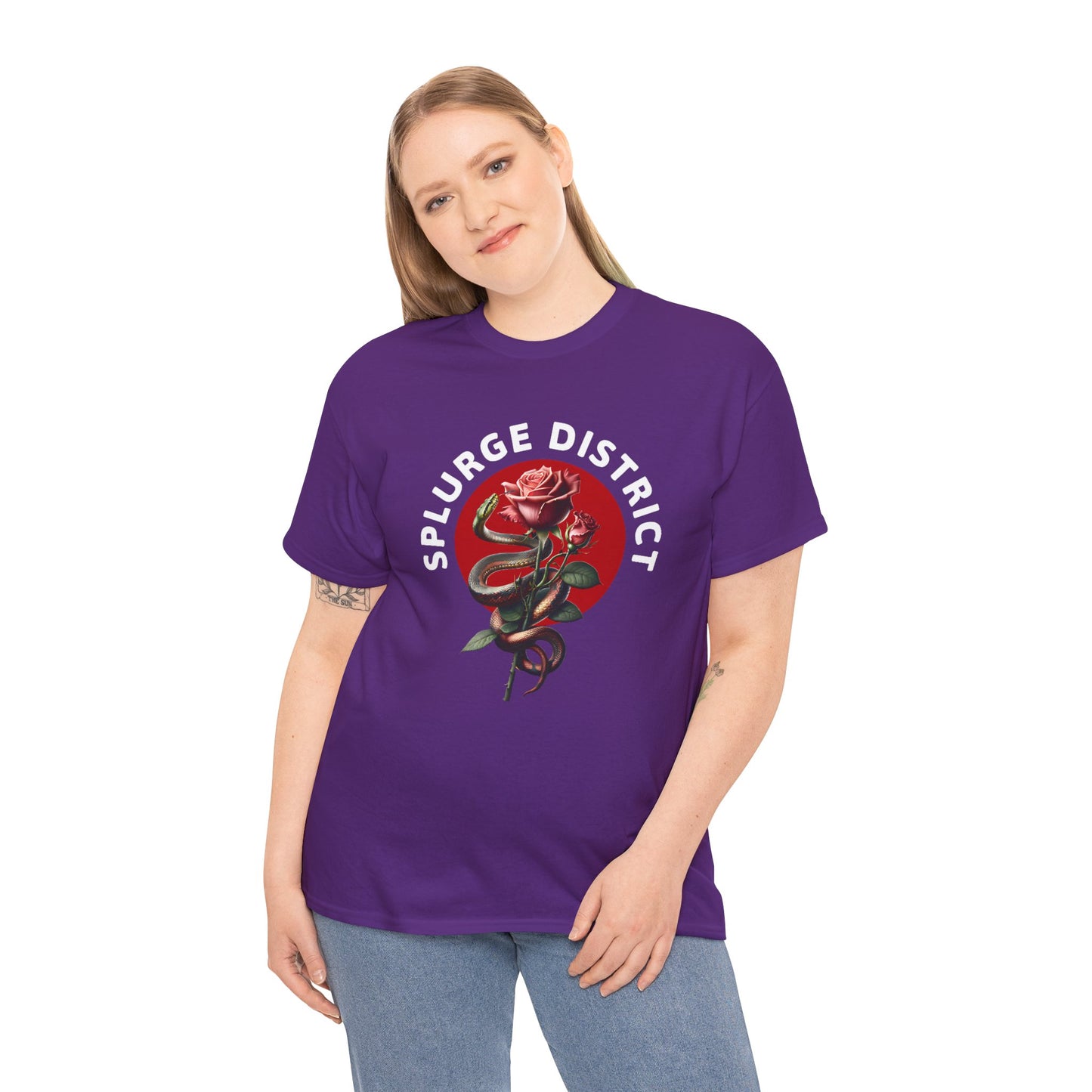 Splurge District Graphic Tee - with Rose Design