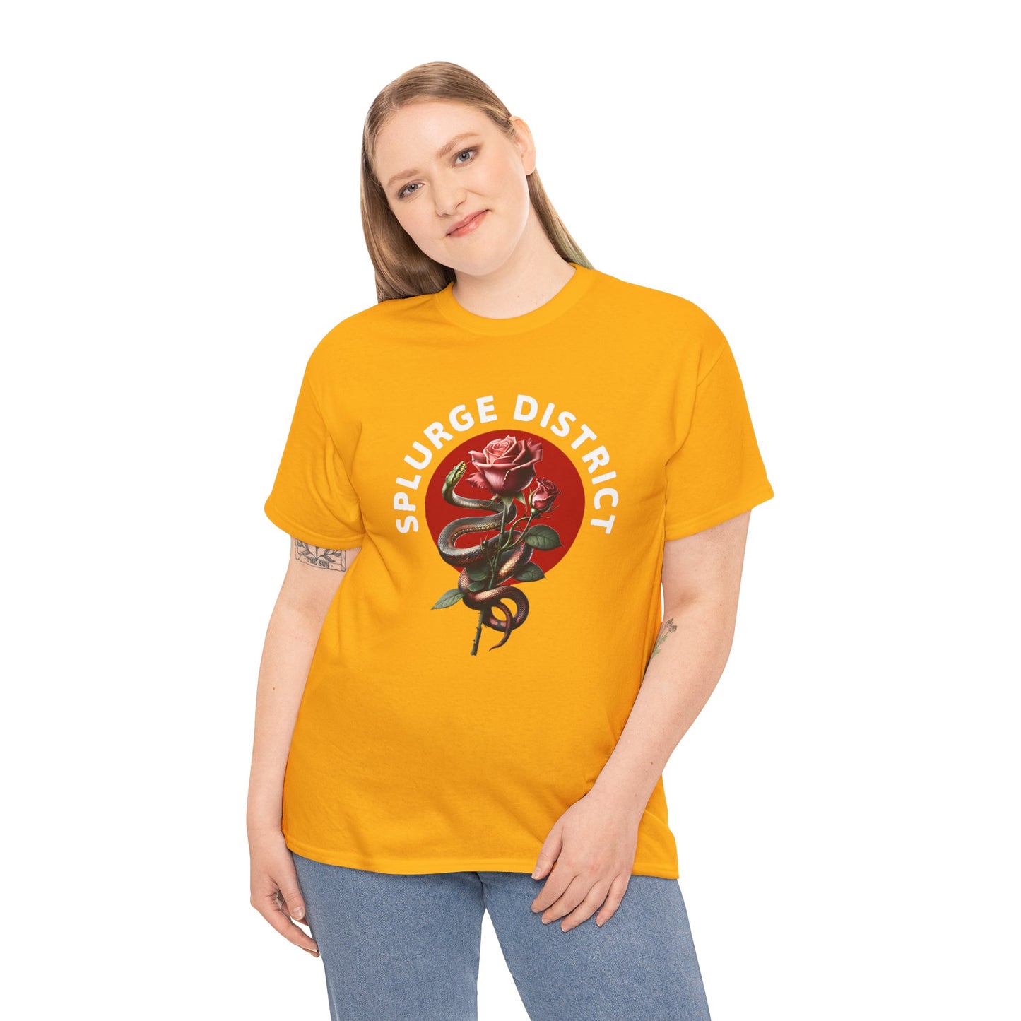 Splurge District Graphic Tee - with Rose Design