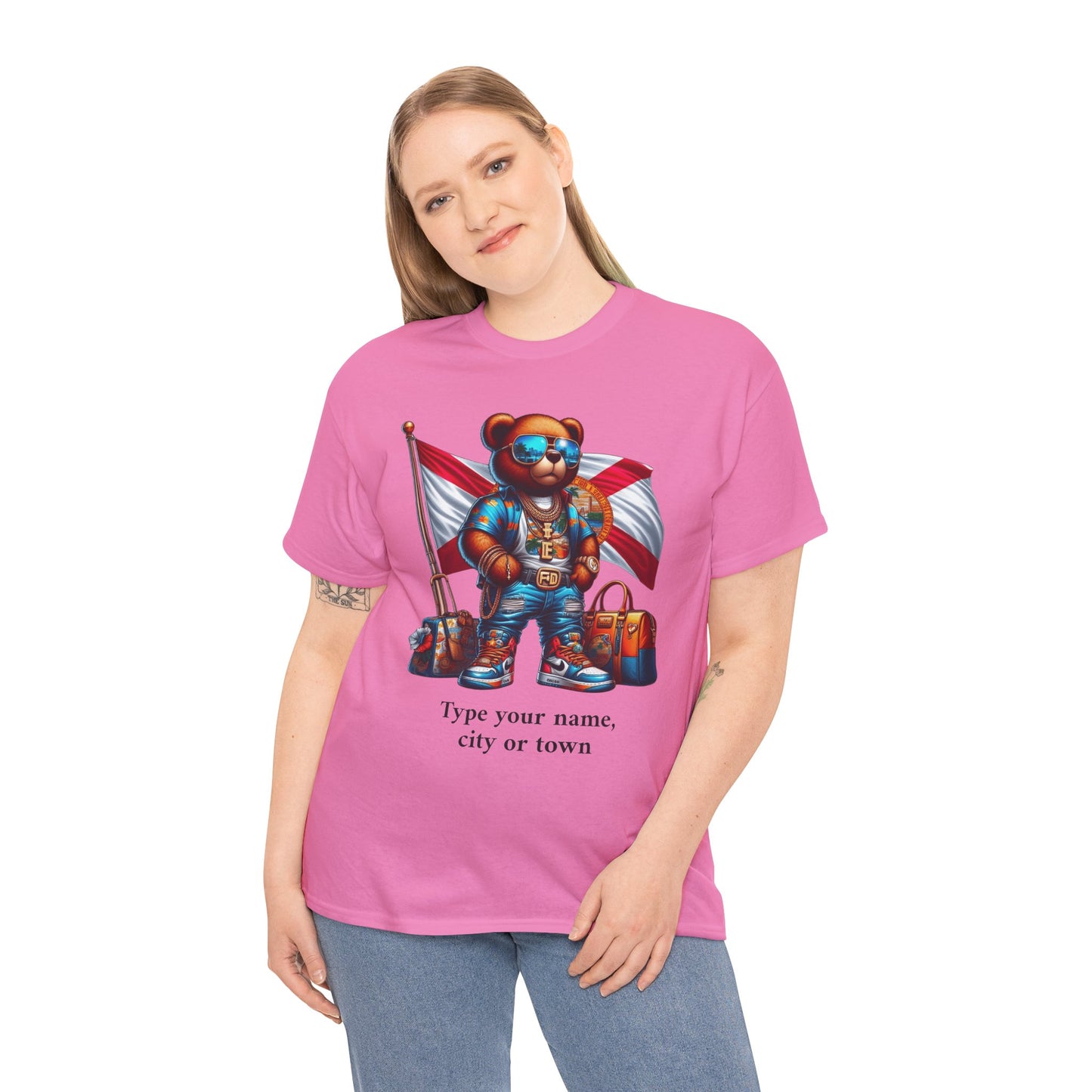 Florida Drip Bear (3) – Luxury Streetwear Graphic Tee - Personalized Unisex Shirt, also for Kids