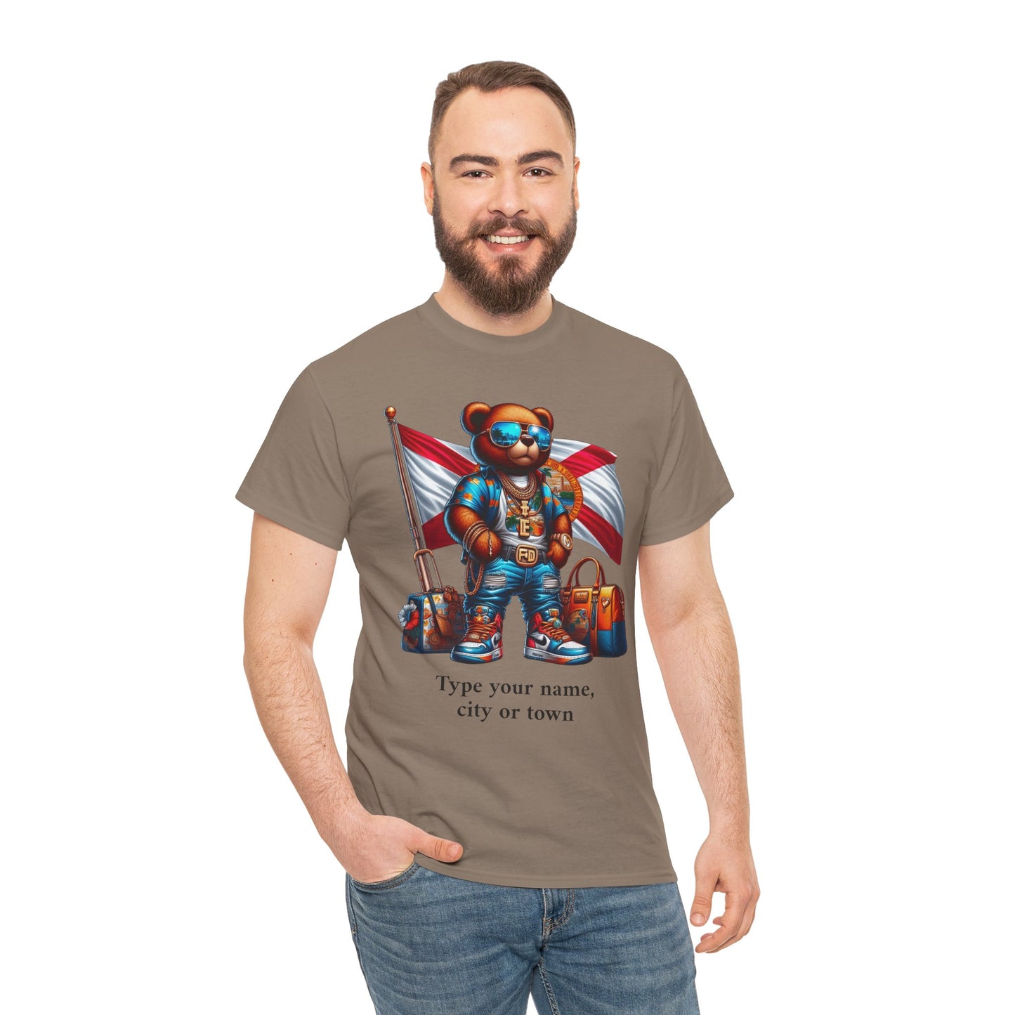 Florida Drip Bear (3) – Luxury Streetwear Graphic Tee - Personalized Unisex Shirt, also for Kids