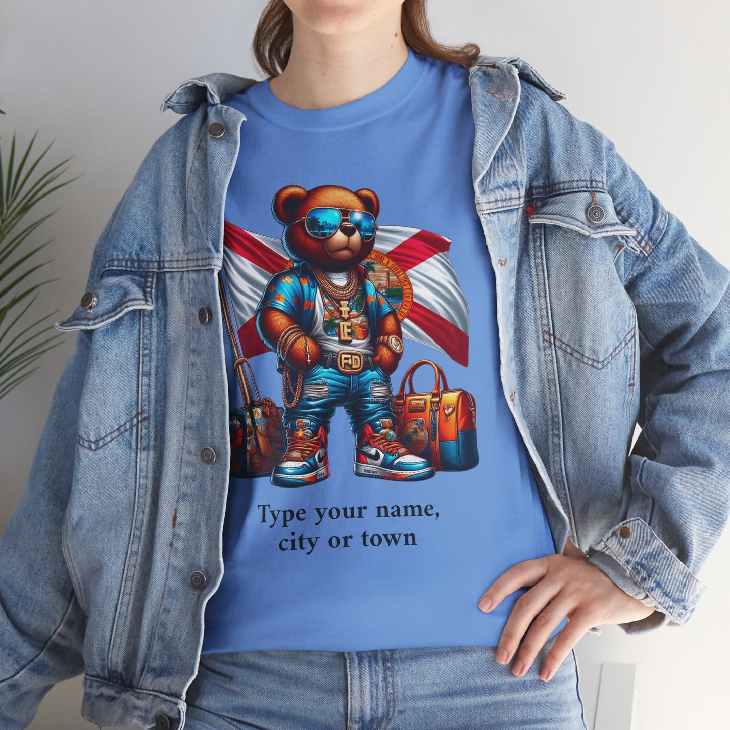 Florida Drip Bear (3) – Luxury Streetwear Graphic Tee - Personalized Unisex Shirt, also for Kids