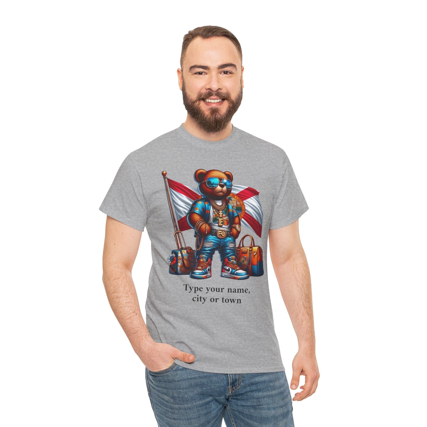 Florida Drip Bear (3) – Luxury Streetwear Graphic Tee - Personalized Unisex Shirt, also for Kids