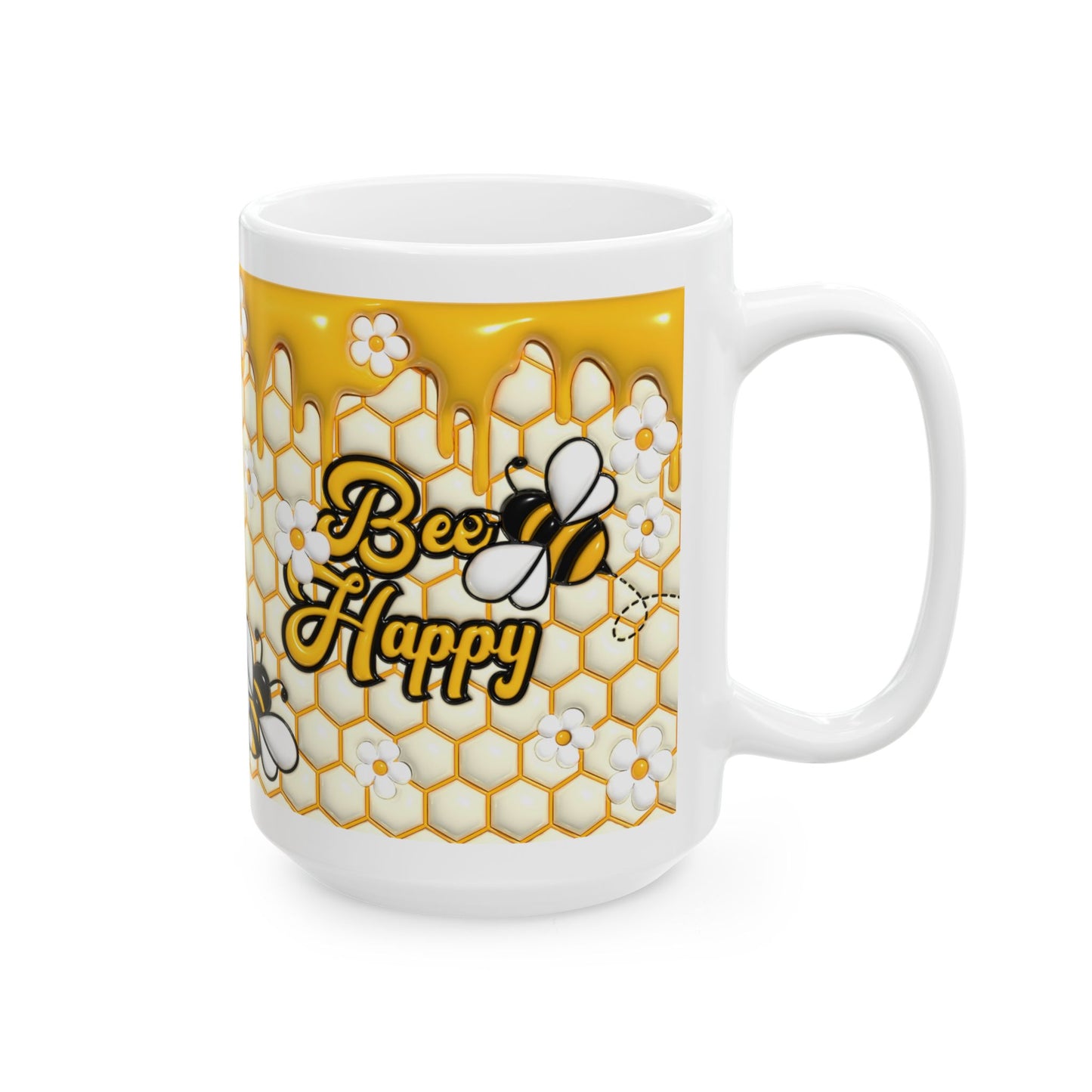 "Honeybee" Ceramic Mug (11oz, 15oz)