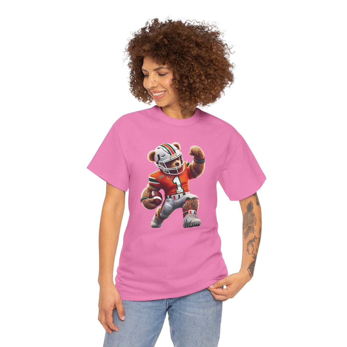 Miami Hurricanes Football Teddy Tee (Express Delivery available)