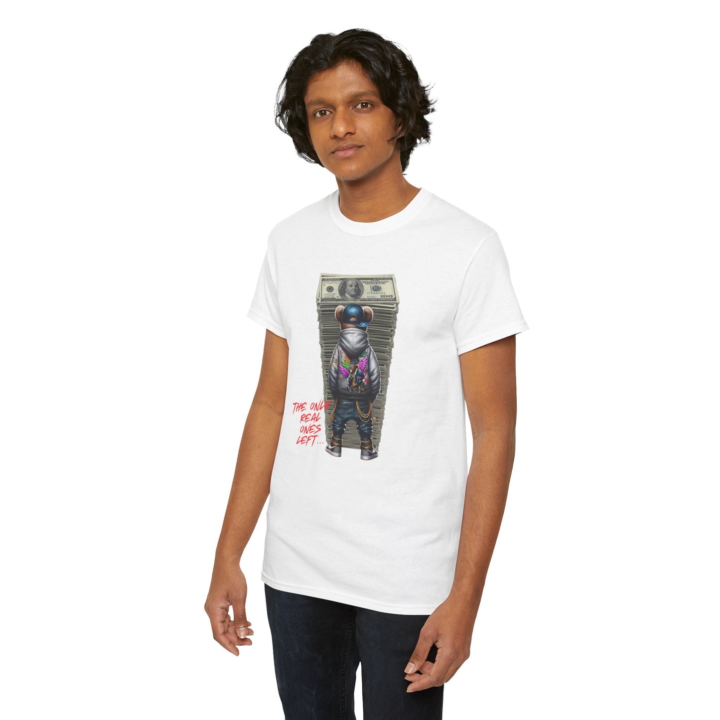The Only Real Ones Left β Street Bear Stacked Money Graphic Tee