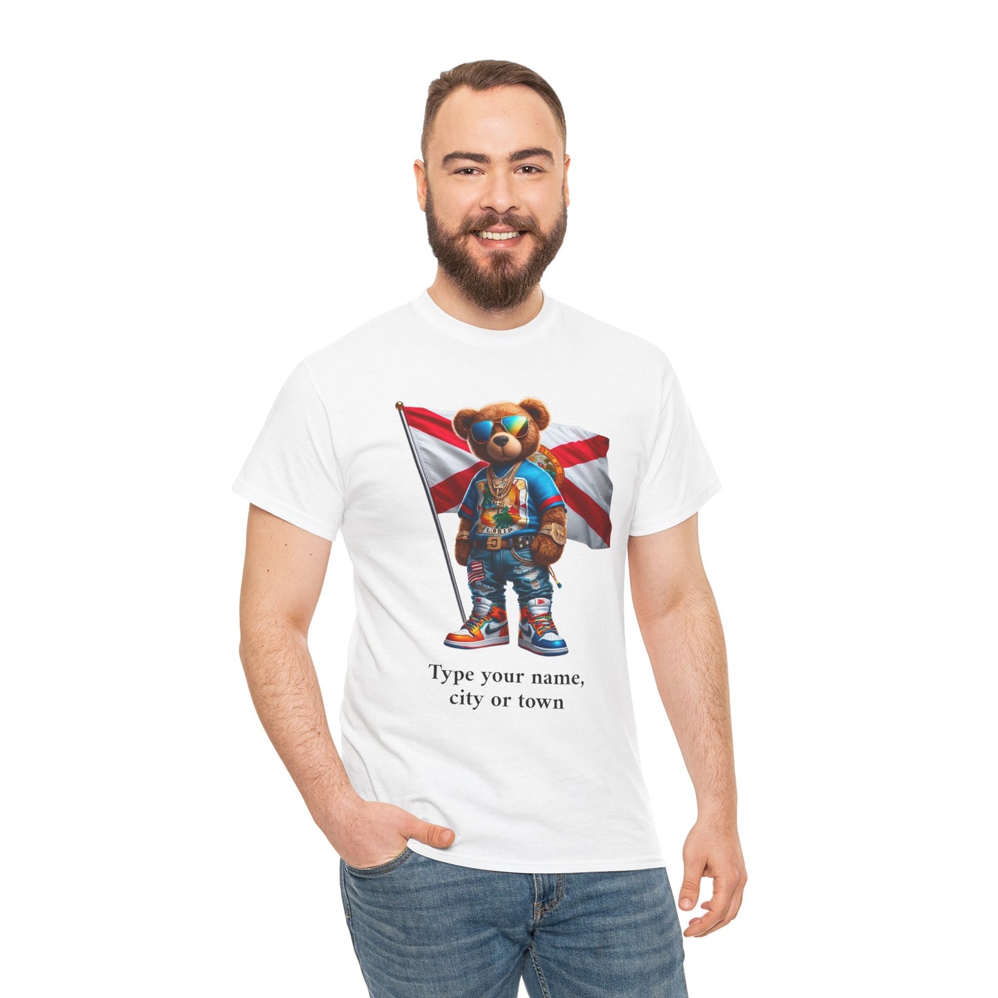 Florida Drip Bear #4 – Luxury Streetwear Graphic Tee - Personalized Unisex Shirt, also for Kids